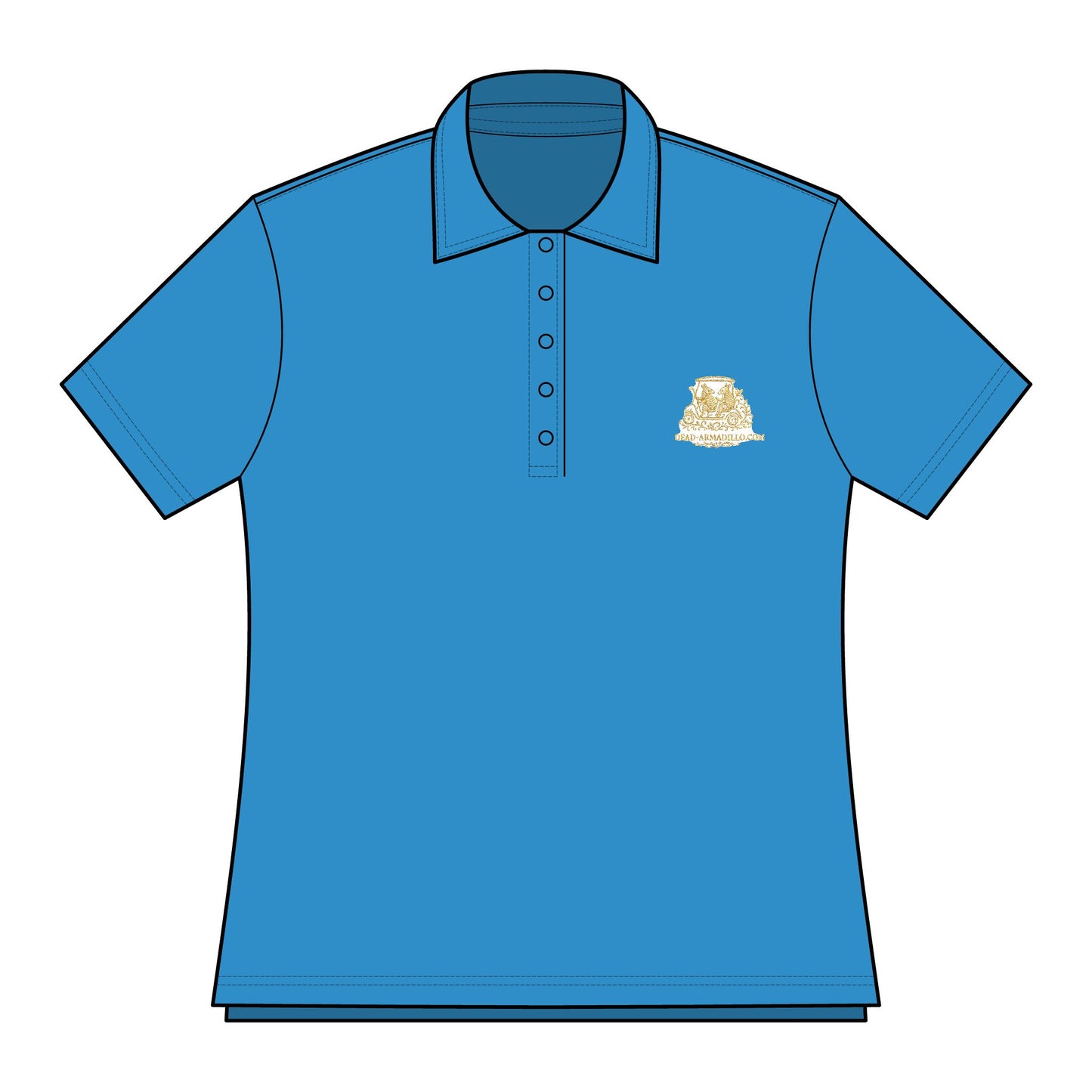Women's Polo Shirt | Golf Themed | Elegant Armadillo Embroidered | Fall 2025 Release