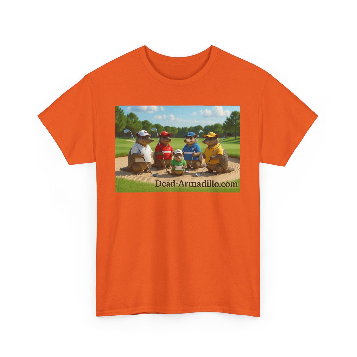 "Armadillo Golf T-Shirt | Funny Golf Gift | Great Day Group Photo Tee | Casual Wear| Birthday Celebrations | Unique Gift Idea | Graphic Tee"