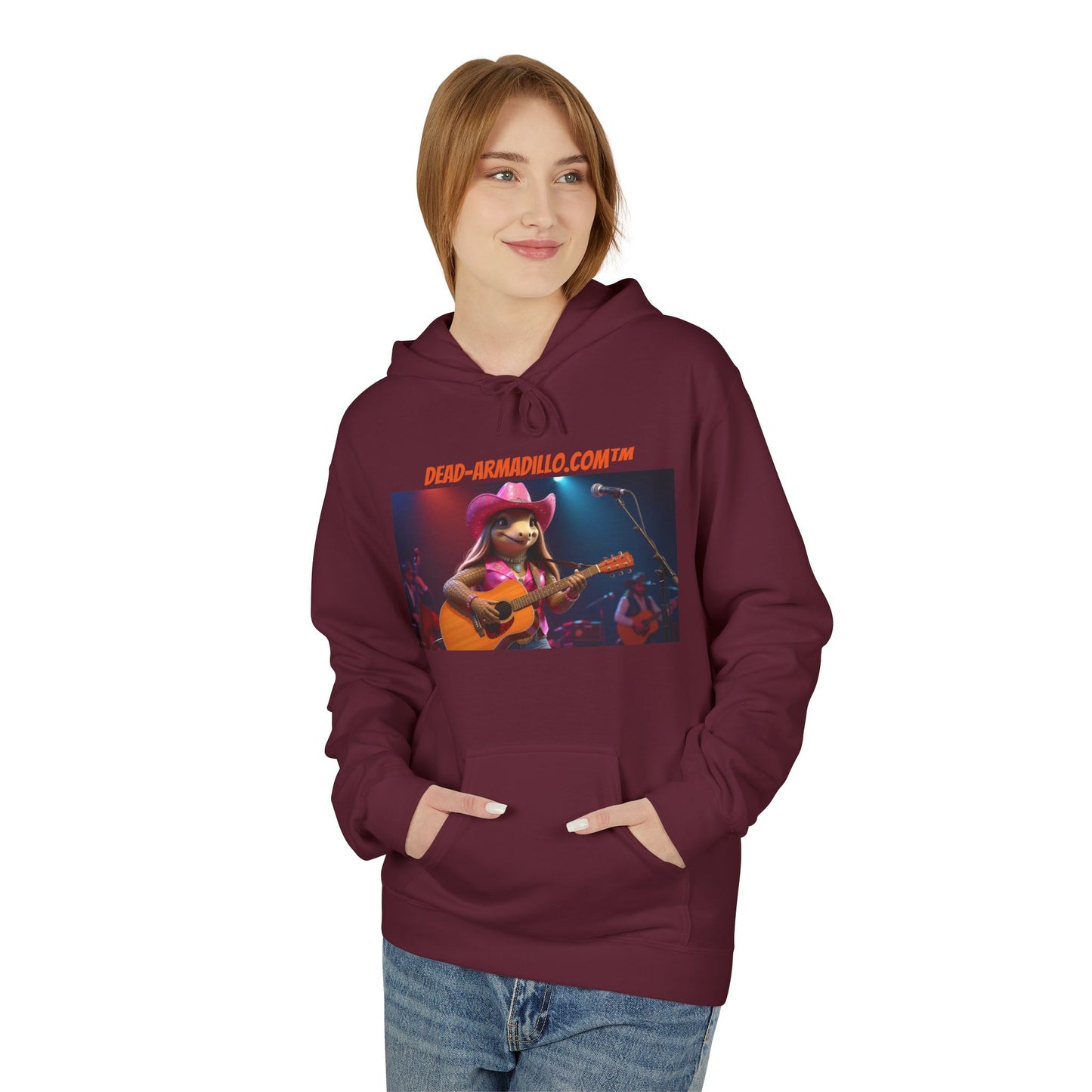 Custom Fleece Hoodie | created by Dead-Armadillo.com™ | Unisex Midweight | Adult Sized | Softstyle Fleece Hoodie