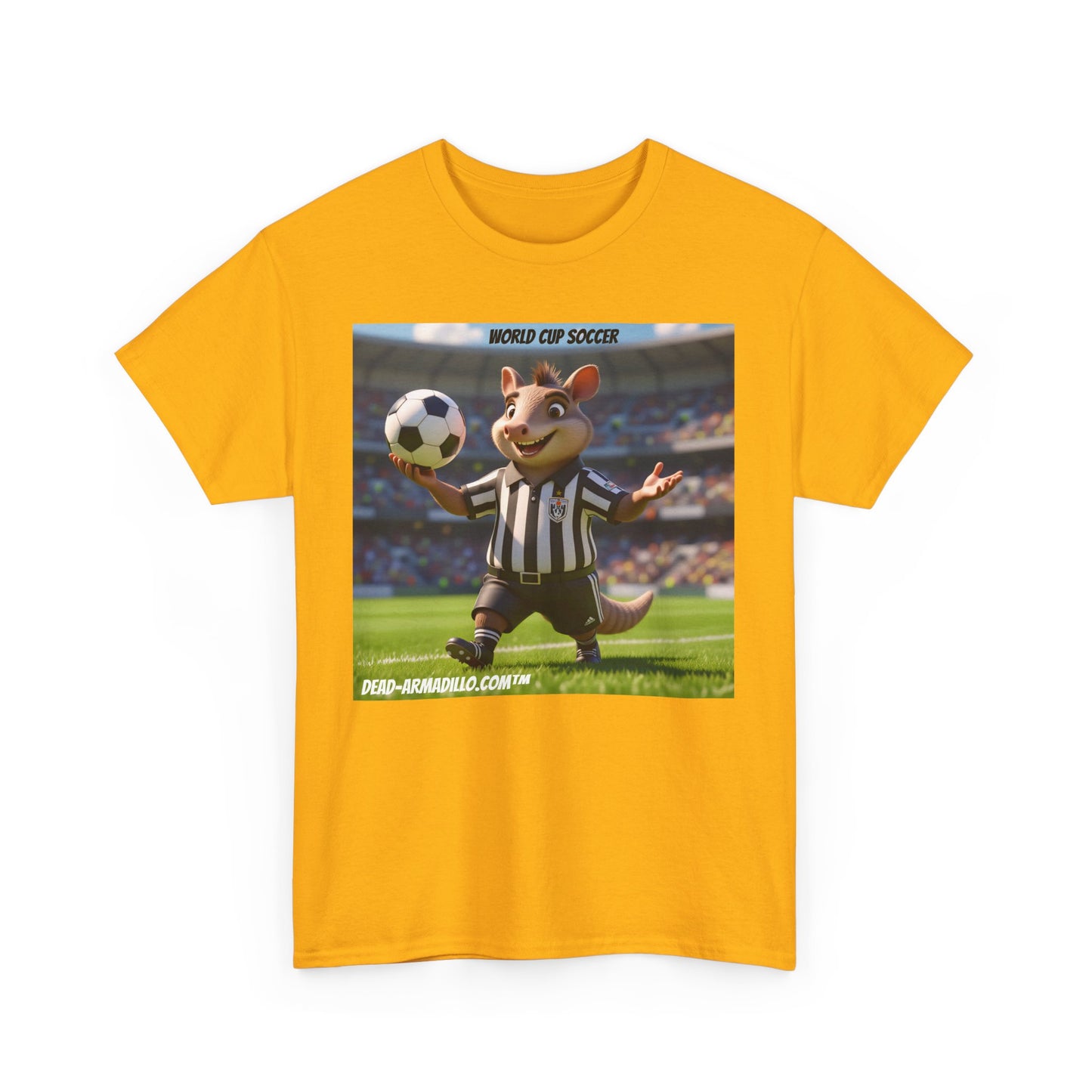 World Cup Soccer Graphic Tee | Referee | Custom made by Dead-Armadillo.com™ | Unisex Cotton T-Shirt | Sports Fans | Casual Wear | Gift for Soccer Lovers | Fun Sports Apparel"