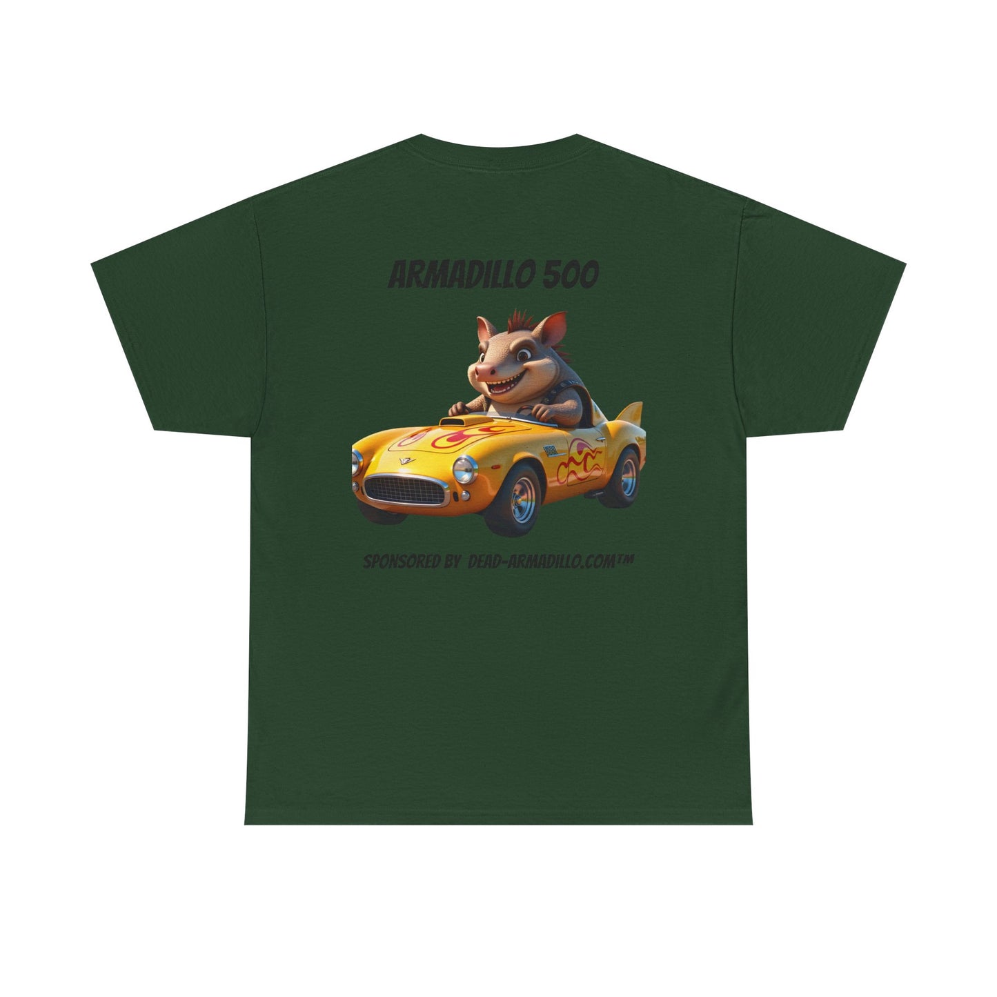 Dead-Armadillo.com | Car Racing Team | Fun Gift for Car Lovers | Unisex Cotton Shirt for Birthdays, Casual Wear, Road Trip Tee