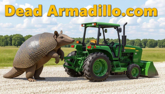 "Quirky Porcelain Magnet | Farm Decor | Kitchen Magnet| Gift for Farmers | Funny Home Magnet | Dead-Armadillo.com™ "