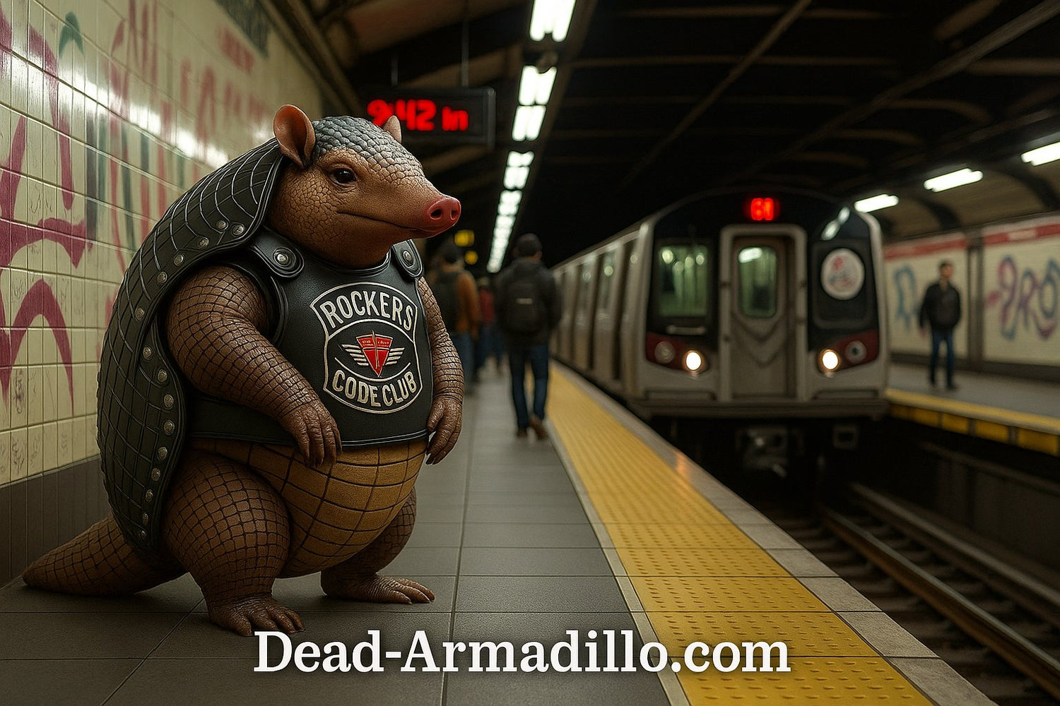 Subway Rider Armadillo | New York City | Transit | City Living | MTA | Urban