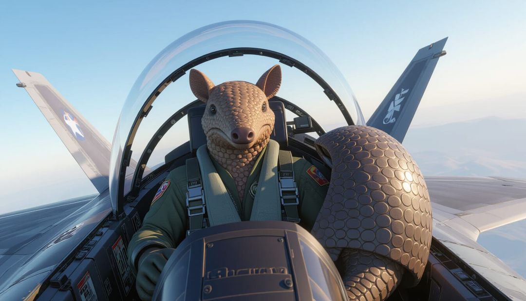 Camiseta Armadillo Aviador Naval | Avión a reacción en cubierta | Portaaviones | En alta mar | ¡Que sigan volando!