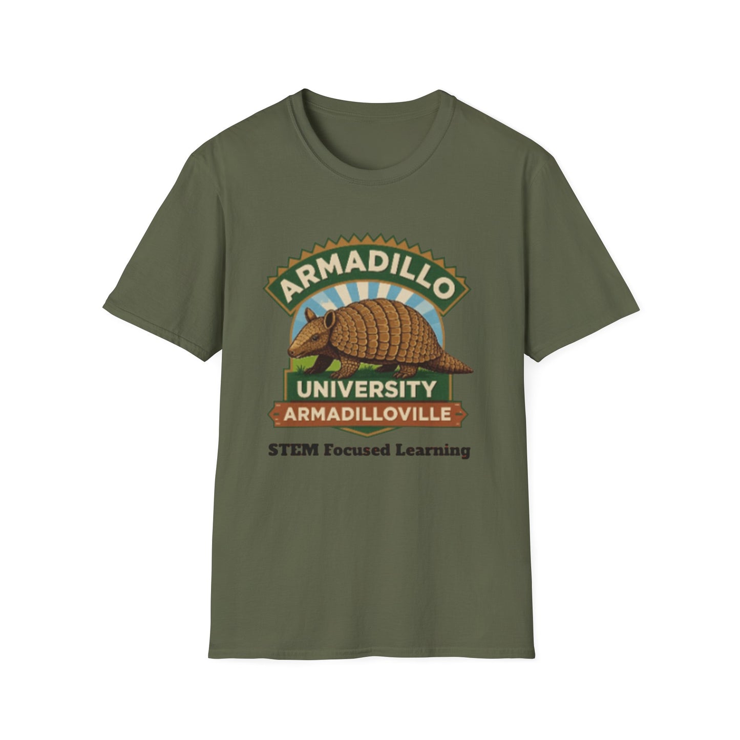 Armadillo University T‑Shirt | Armadilloville | STEM focused higher education