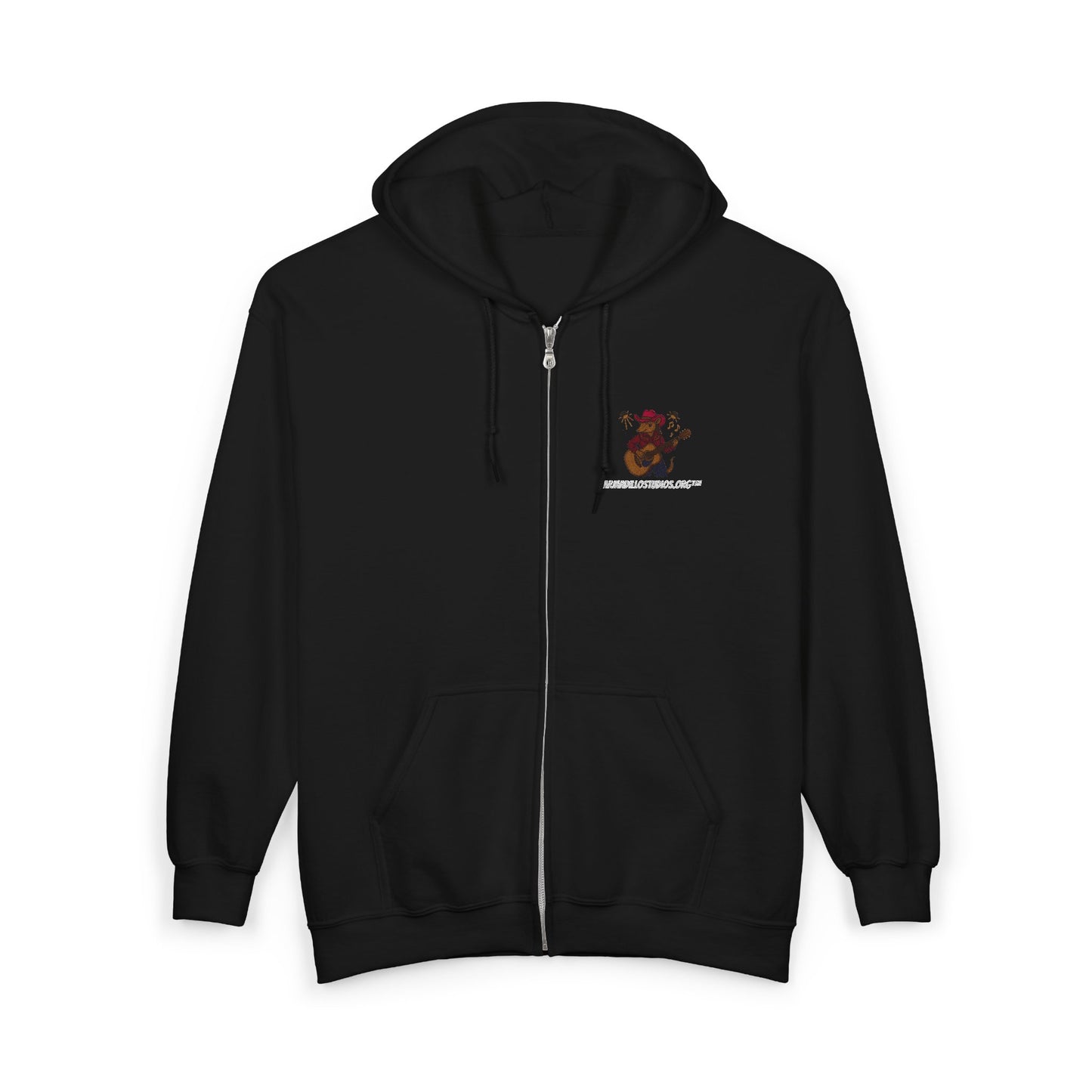 "Custom Embroidered Karma Tribute | ArmadilloStudios.org™ | Full Zip Hooded Sweatshirt for Her"