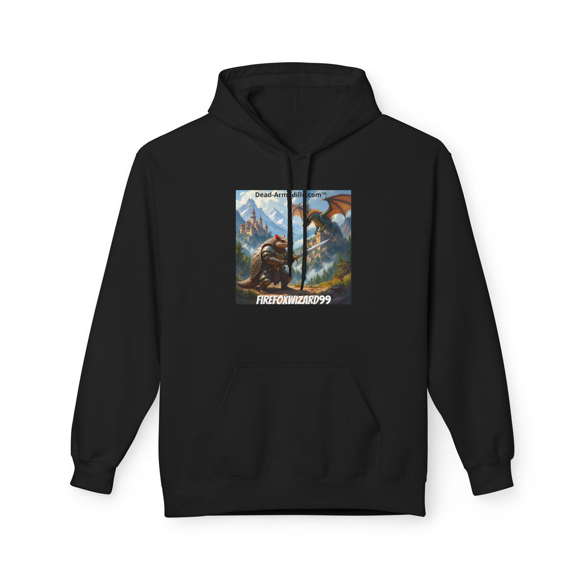 Arlo the Armadillo Dragon Slayer Hoodie — Personalized with Your Gamer Name