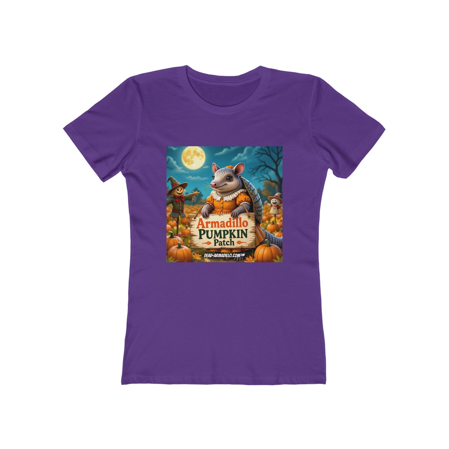 Armadillo Pumpkin Patch Halloween Tee | Dead-Armadillo.com™