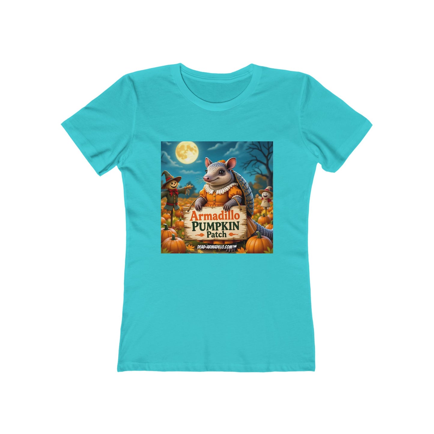 Armadillo Pumpkin Patch Halloween Tee | Dead-Armadillo.com™