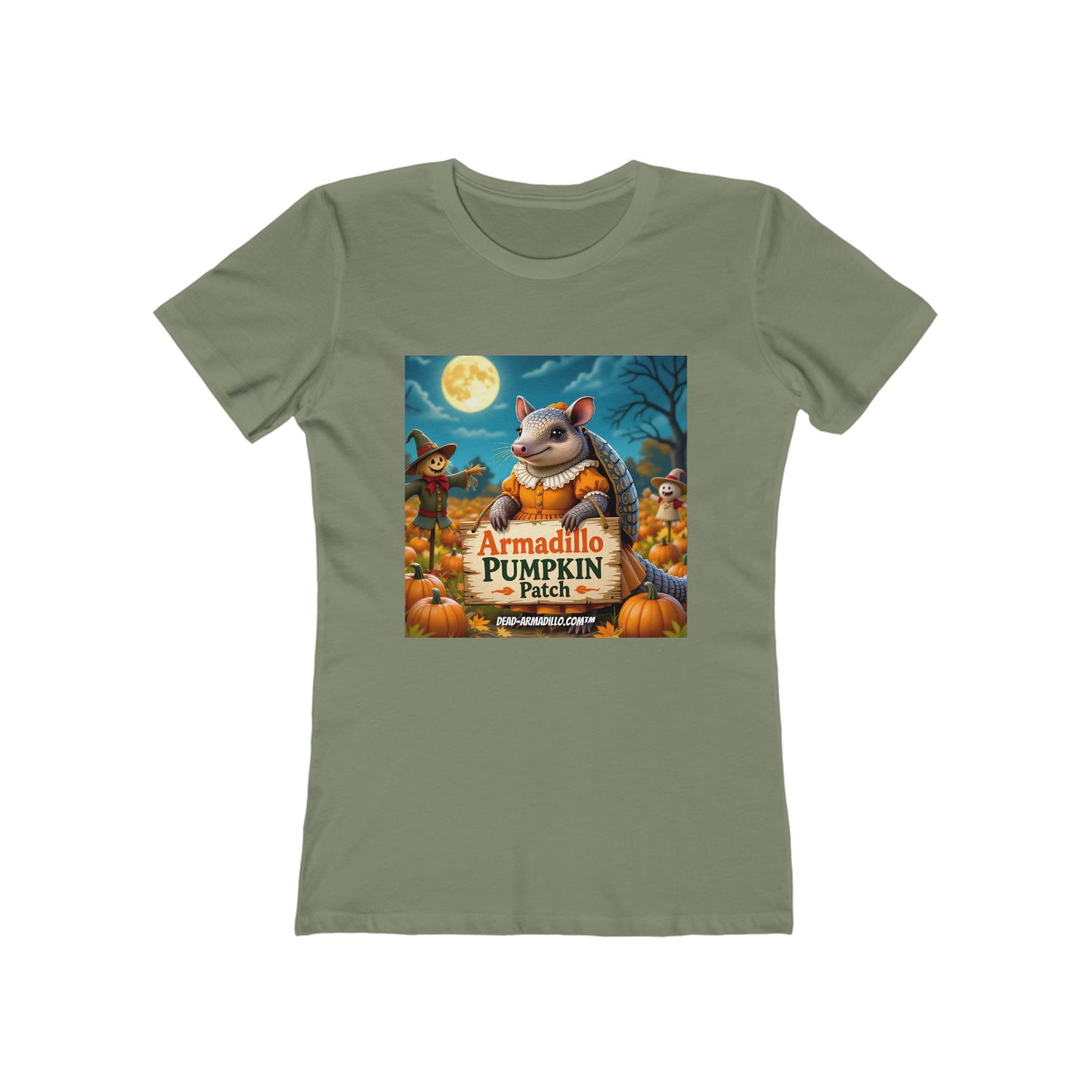 Armadillo Pumpkin Patch Halloween Tee | Dead-Armadillo.com™