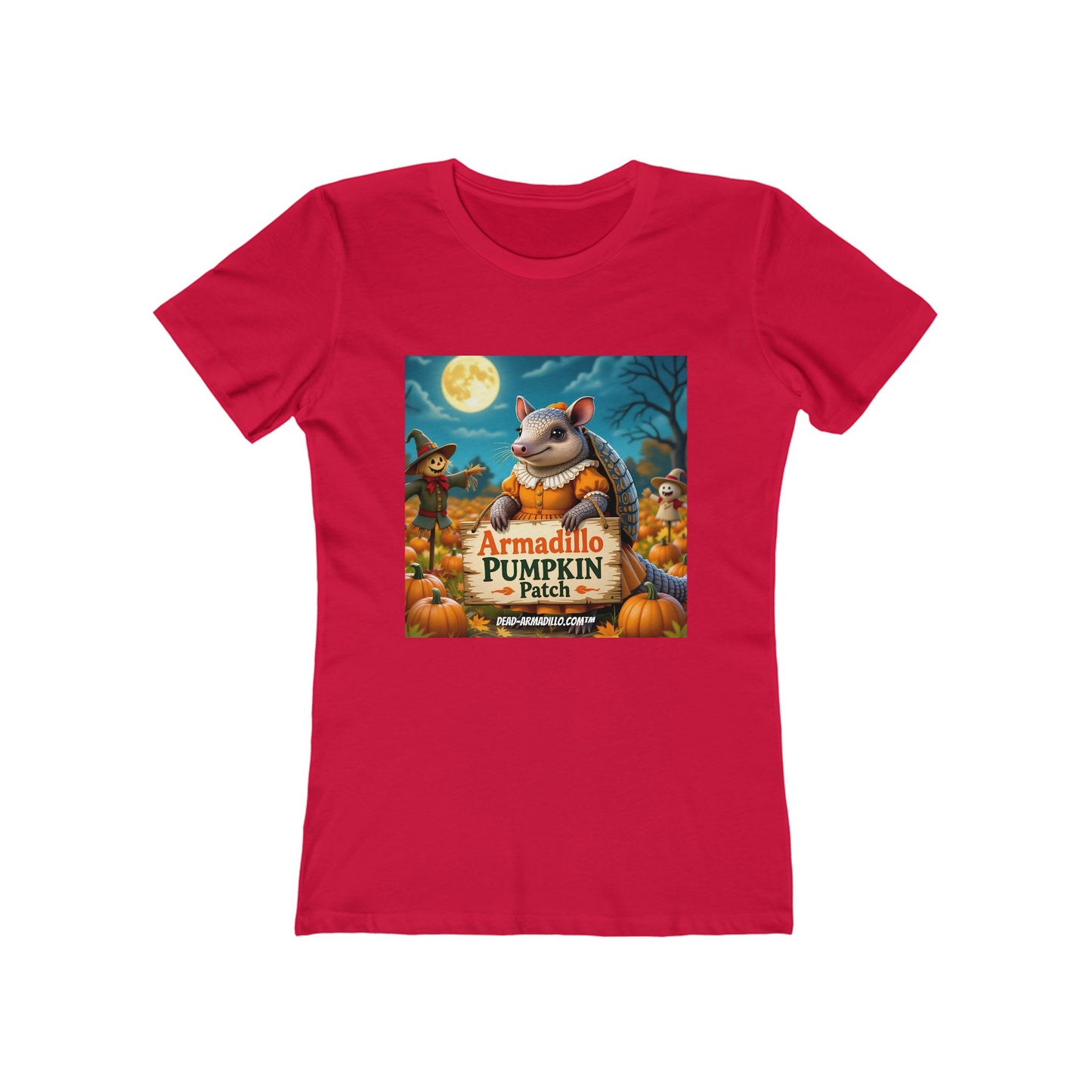 Armadillo Pumpkin Patch Halloween Tee | Dead-Armadillo.com™