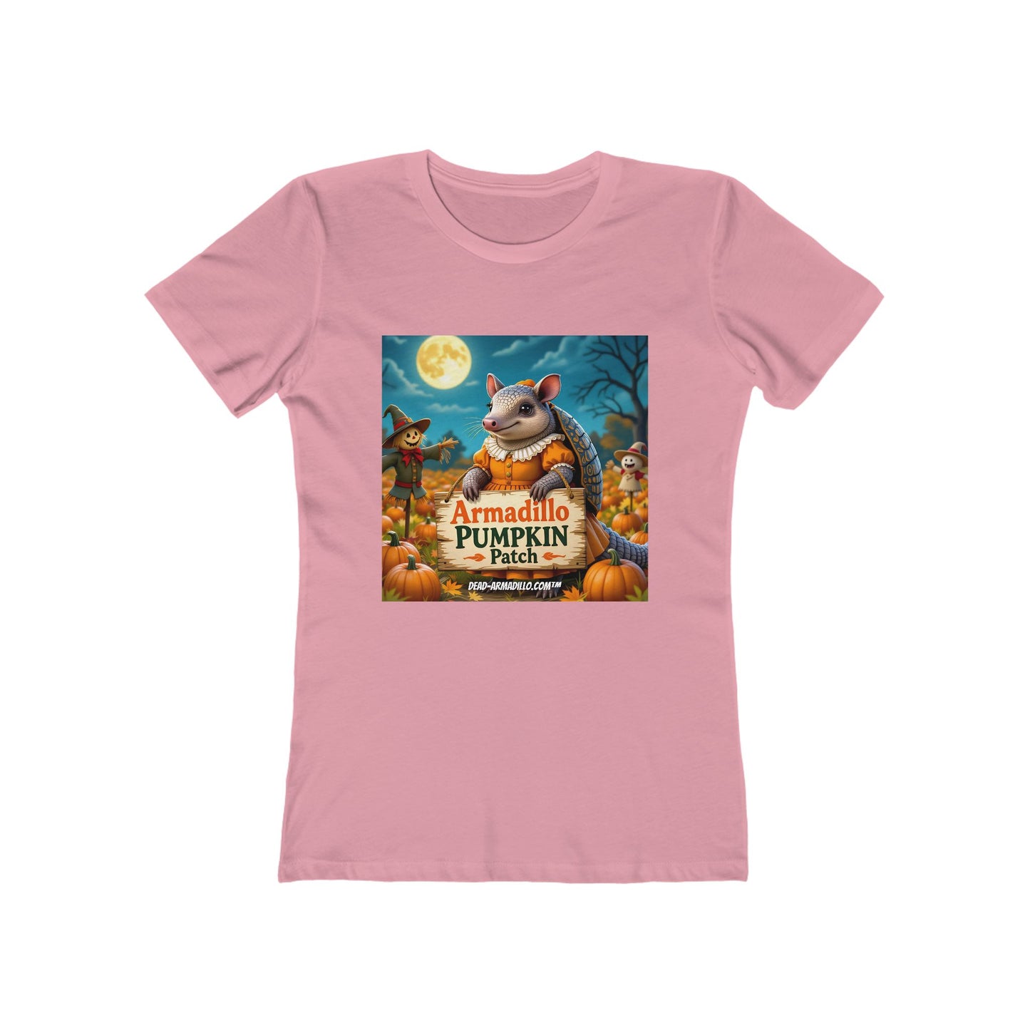 Armadillo Pumpkin Patch Halloween Tee | Dead-Armadillo.com™