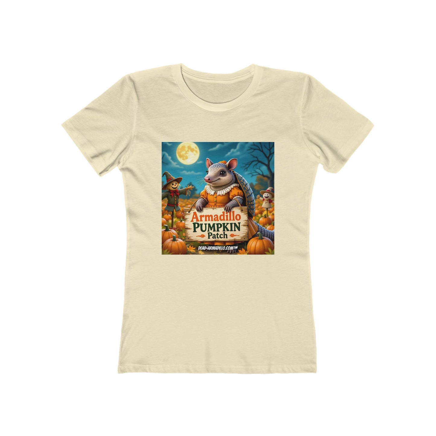 Armadillo Pumpkin Patch Halloween Tee | Dead-Armadillo.com™