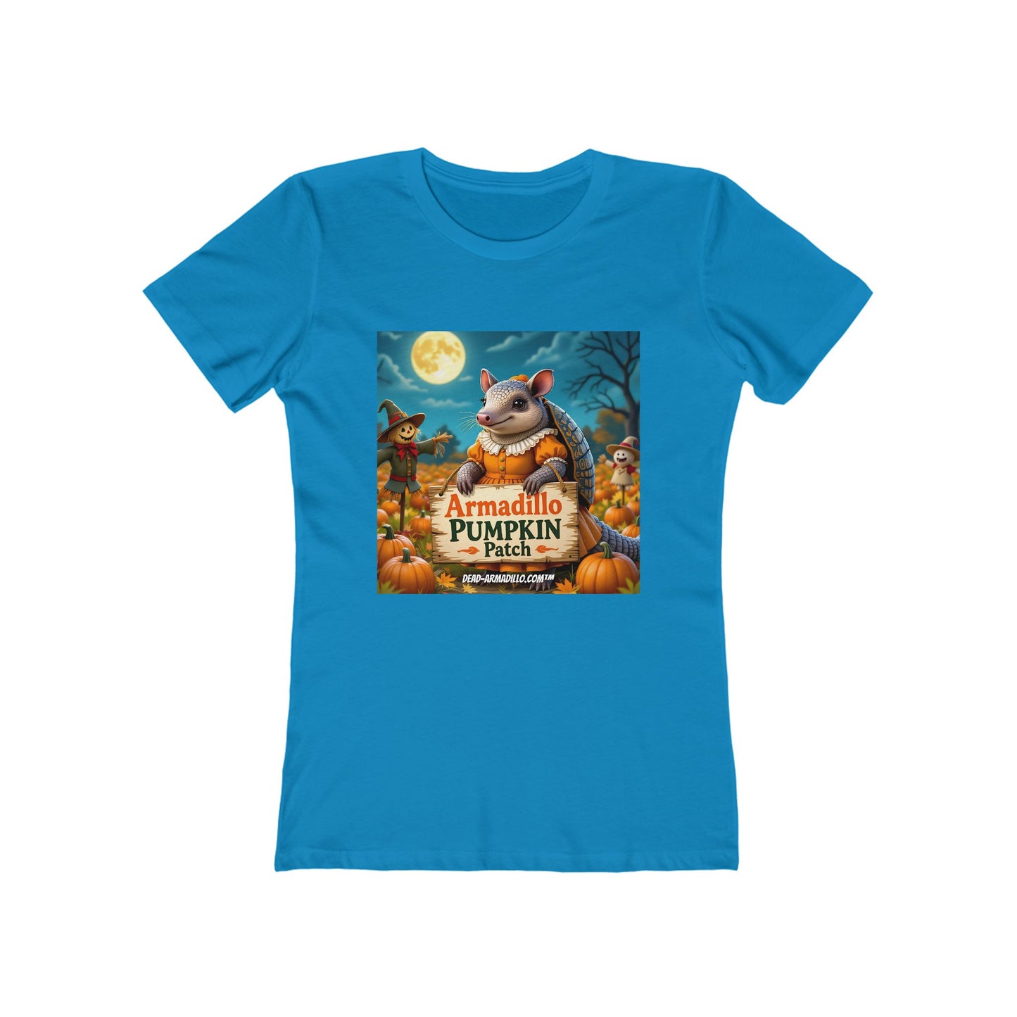 Armadillo Pumpkin Patch Halloween Tee | Dead-Armadillo.com™
