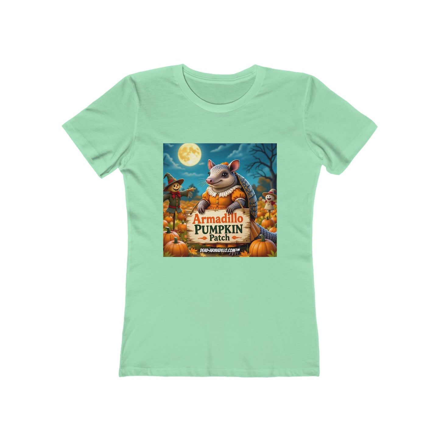 Armadillo Pumpkin Patch Halloween Tee | Dead-Armadillo.com™
