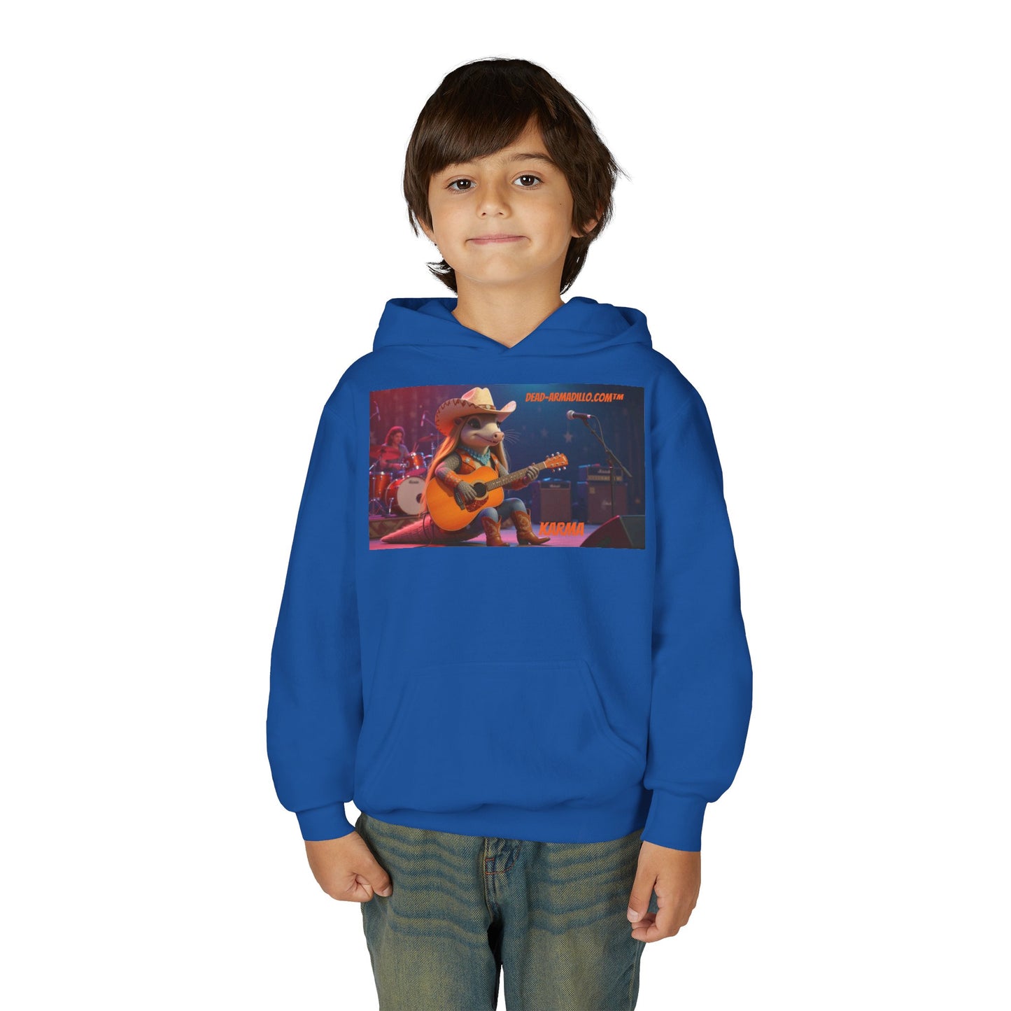 Sudadera con capucha de polar personalizada | creada por Dead-Armadillo.com™ | Unisex, peso medio | Talla infantil | Sudadera con capucha de polar suave