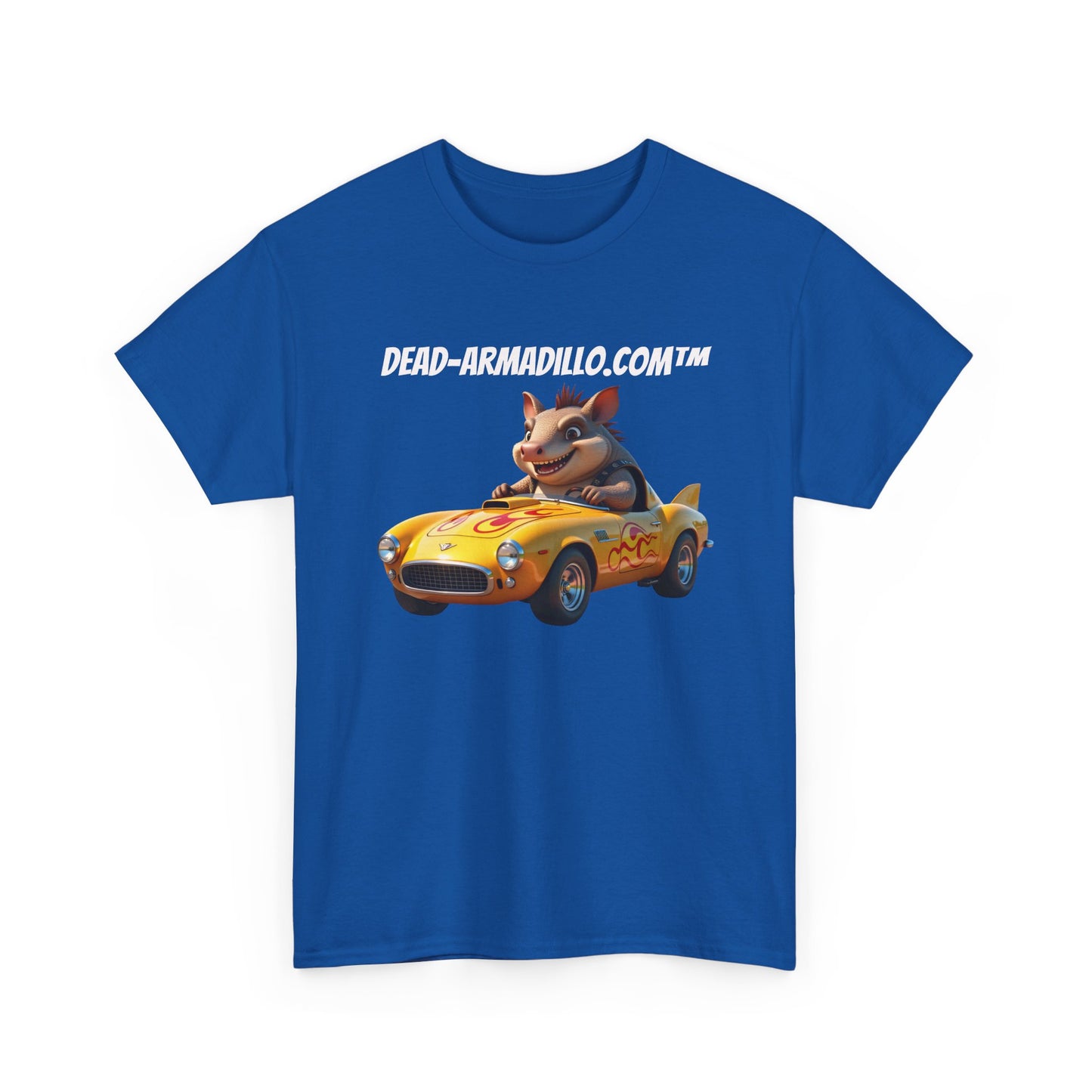 Dead-Armadillo.com | Car Racing Team | 2 Sided Tee Shirt | in White Font
