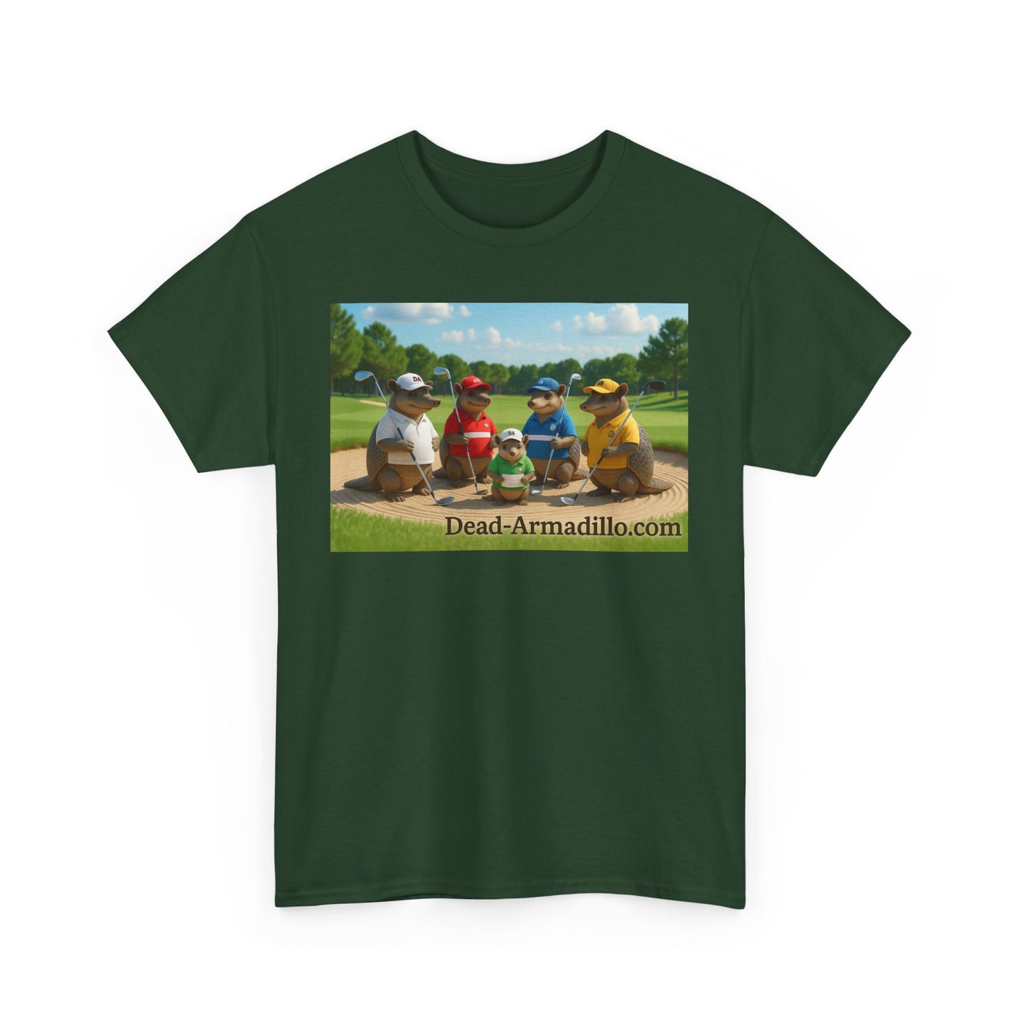 "Armadillo Golf T-Shirt | Funny Golf Gift | Great Day Group Photo Tee | Casual Wear| Birthday Celebrations | Unique Gift Idea | Graphic Tee"