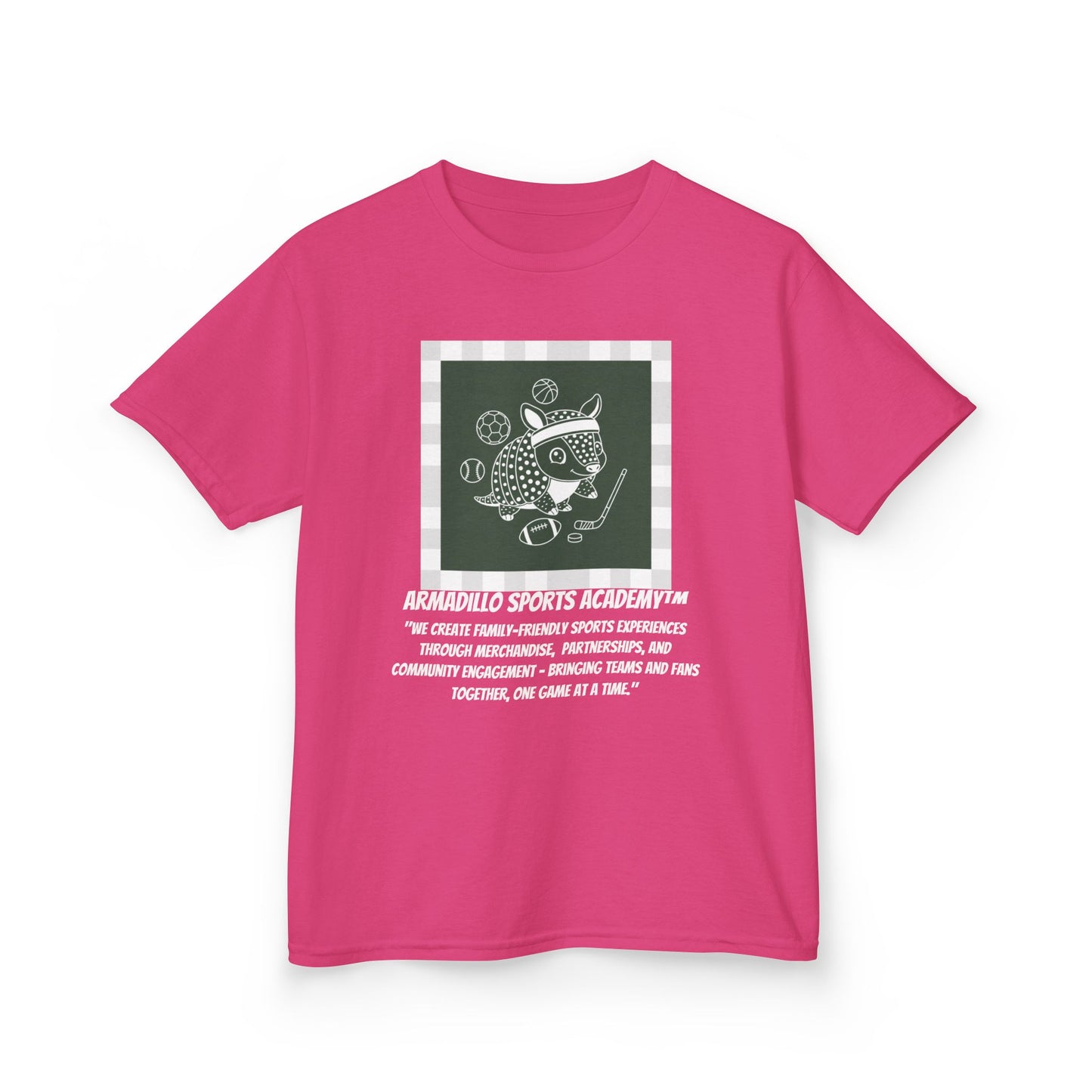 Kids Tee | Armadillo Sports Academy | Youth T-Shirt | Learn your Sport