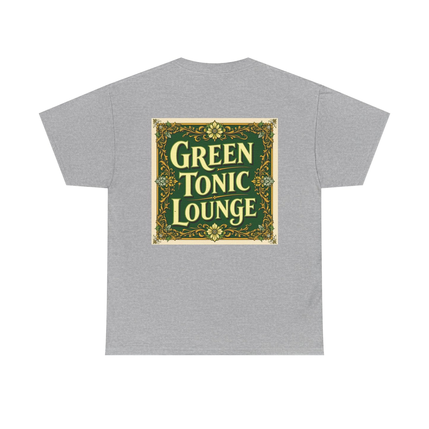 Green Tonic Lounge Tee | Back of Shirt Graphic Design