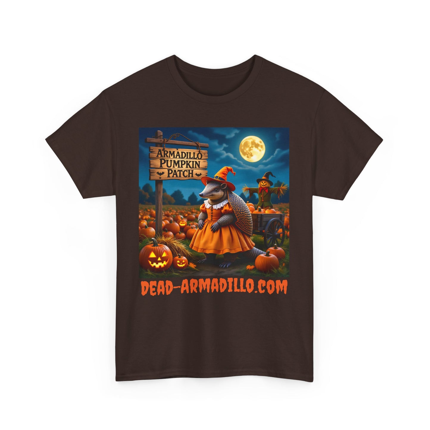 Halloween Armadillo Tee | Women's | Quirky Fall Season Shirt | Unisex Heavy Cotton Tee | Adult Sizes