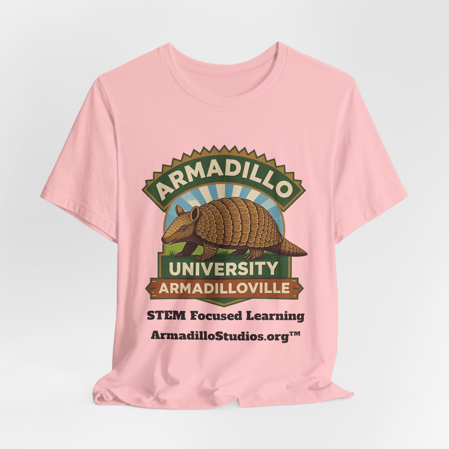 Armadillo University Classic Tee | Premium Bella+Canvas 3001 | ArmadilloStudios.org™