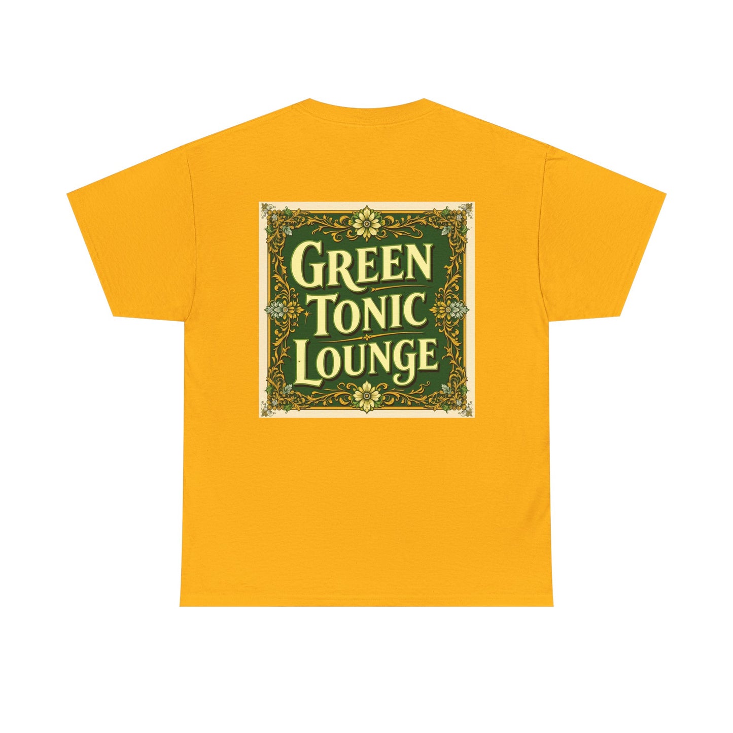 Green Tonic Lounge Tee | Back of Shirt Graphic Design