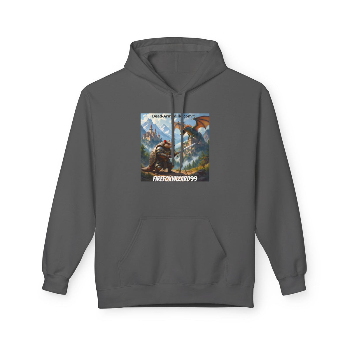 Arlo the Armadillo Dragon Slayer Hoodie — Personalized with Your Gamer Name
