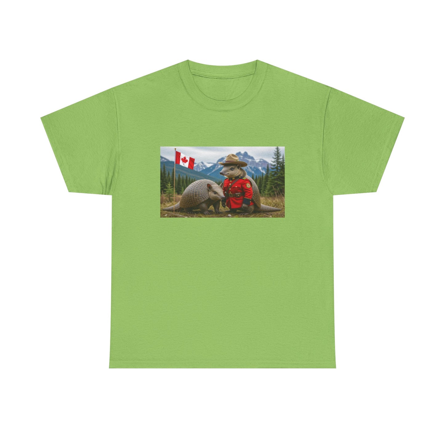 Armadillo Canadian Flag Tee | Funny Animal Shirt |Unisex Graphic Tee | Canada Day Gift