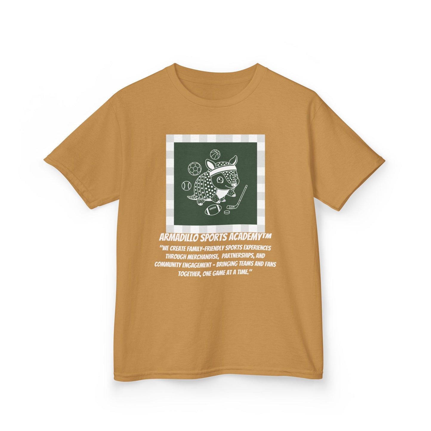 Kids Tee | Armadillo Sports Academy | Youth T-Shirt | Learn your Sport
