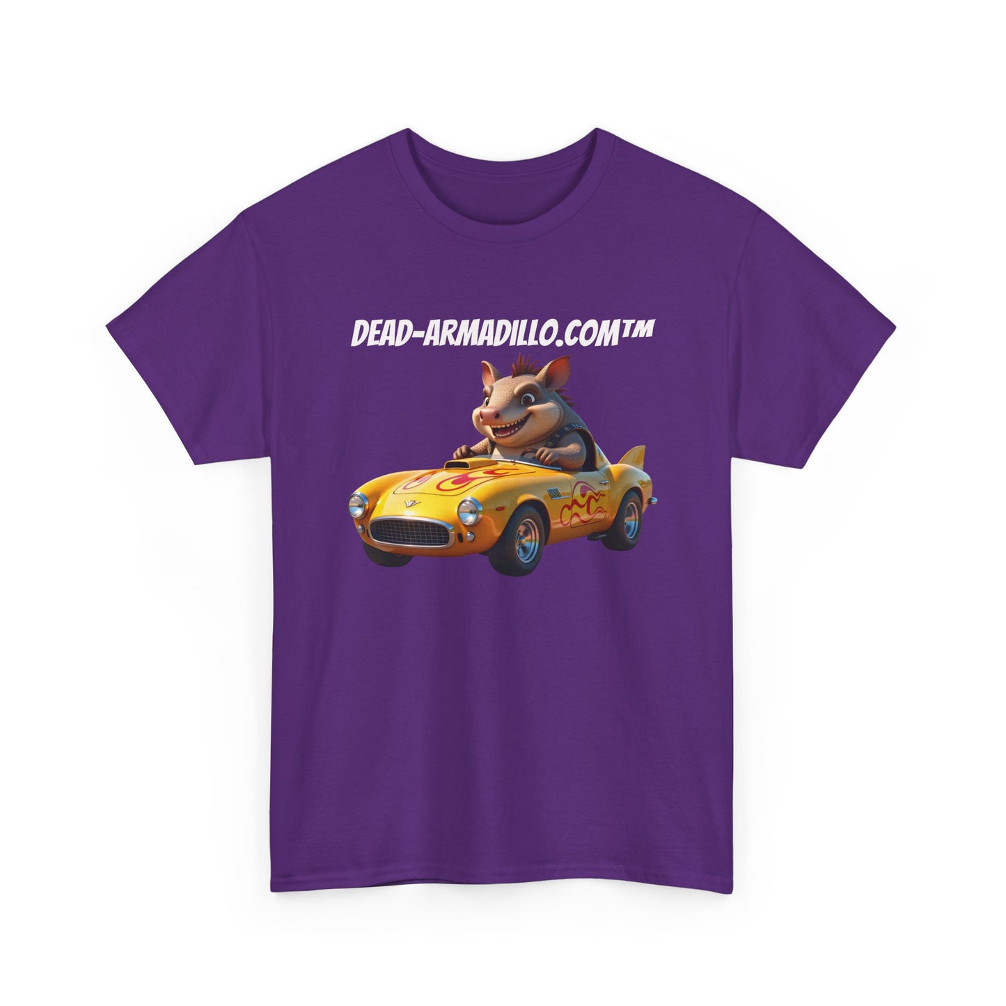 Dead-Armadillo.com | Car Racing Team | 2 Sided Tee Shirt | in White Font
