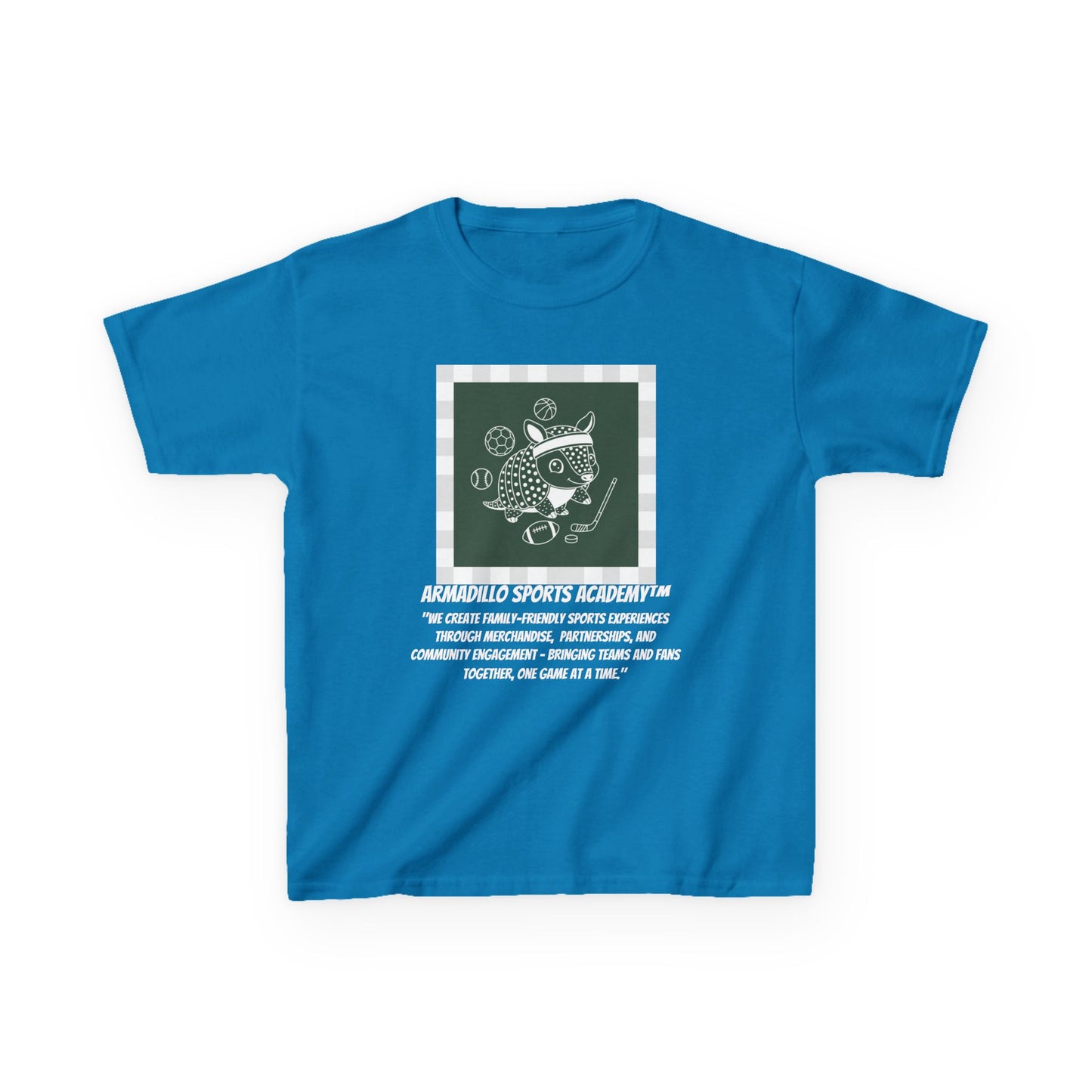 Kids Tee | Armadillo Sports Academy | Youth T-Shirt | Learn your Sport
