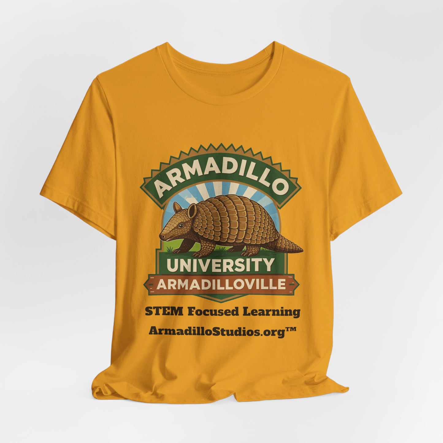 Armadillo University Classic Tee | Premium Bella+Canvas 3001 | ArmadilloStudios.org™