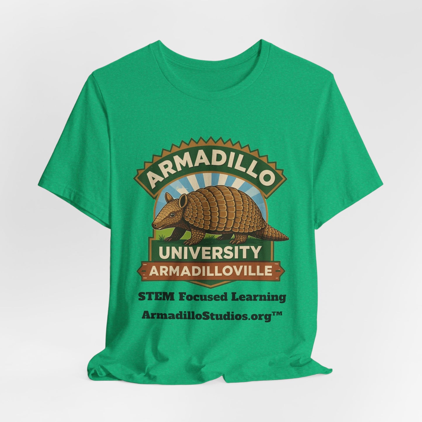 Armadillo University Classic Tee | Premium Bella+Canvas 3001 | ArmadilloStudios.org™