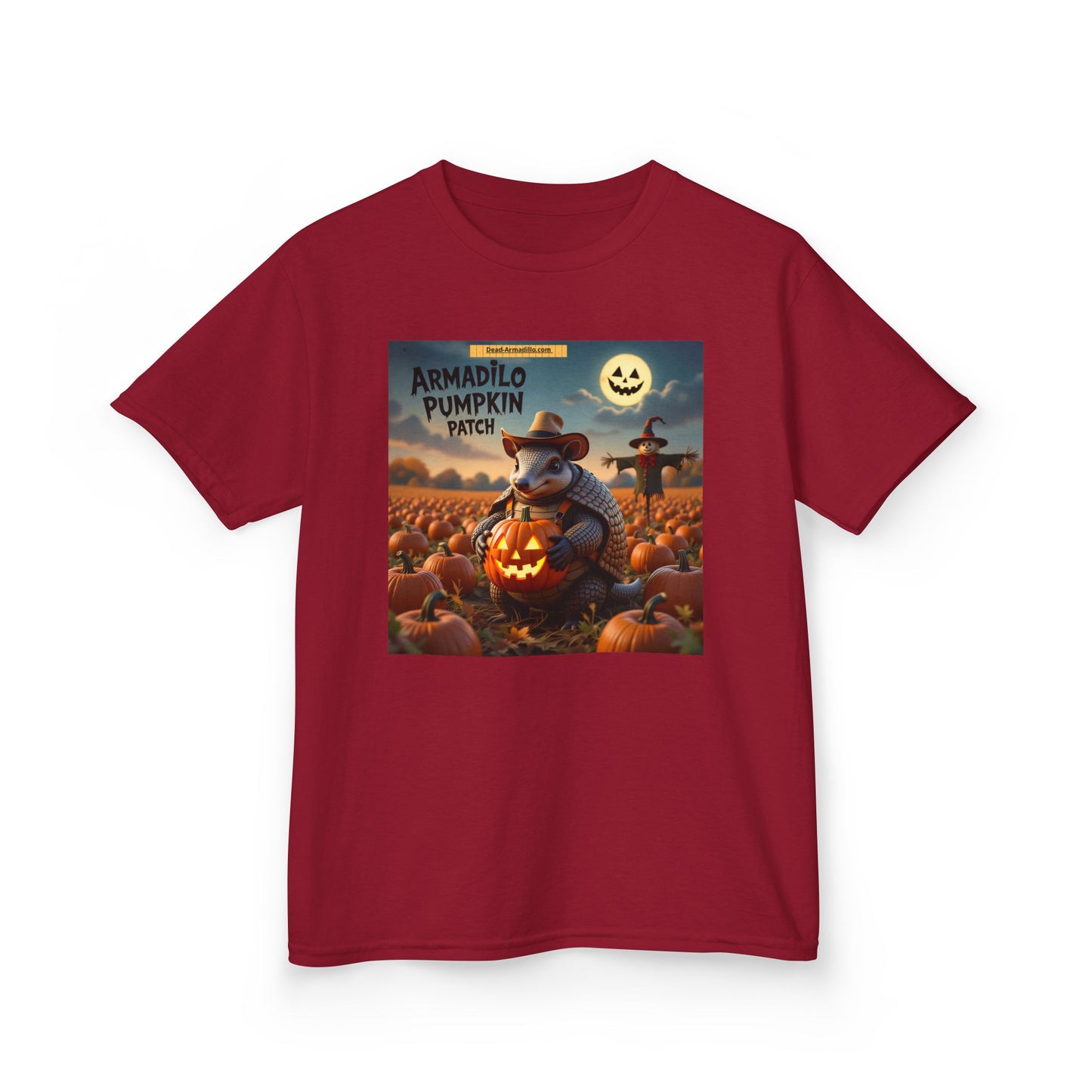 "Halloween Armadillo Pumpkin Kids Tee | Halloween Shirt | Kids Spooky Tee | Fall Clothing | Halloween Costume Shirt"