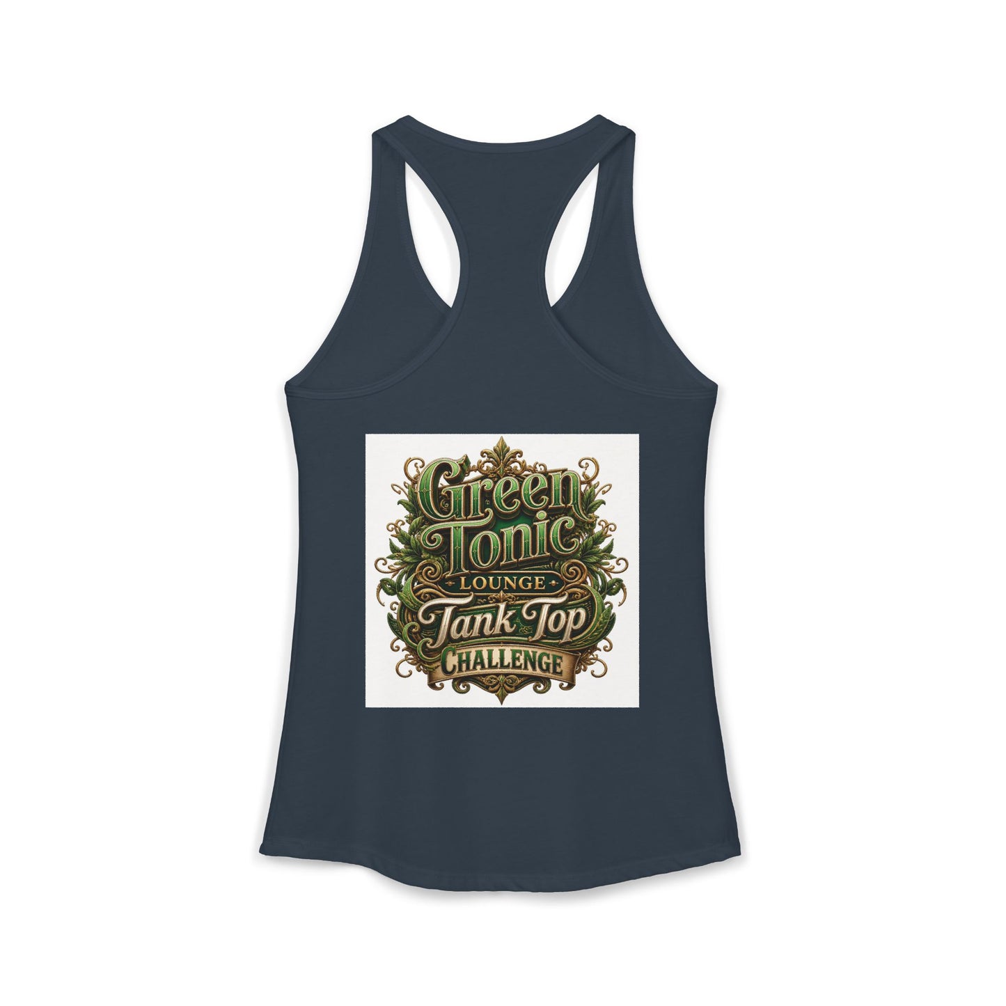 Women's 2-Sided Green Tonic Lounge | Racerback Tank |Dead-Armadillo™