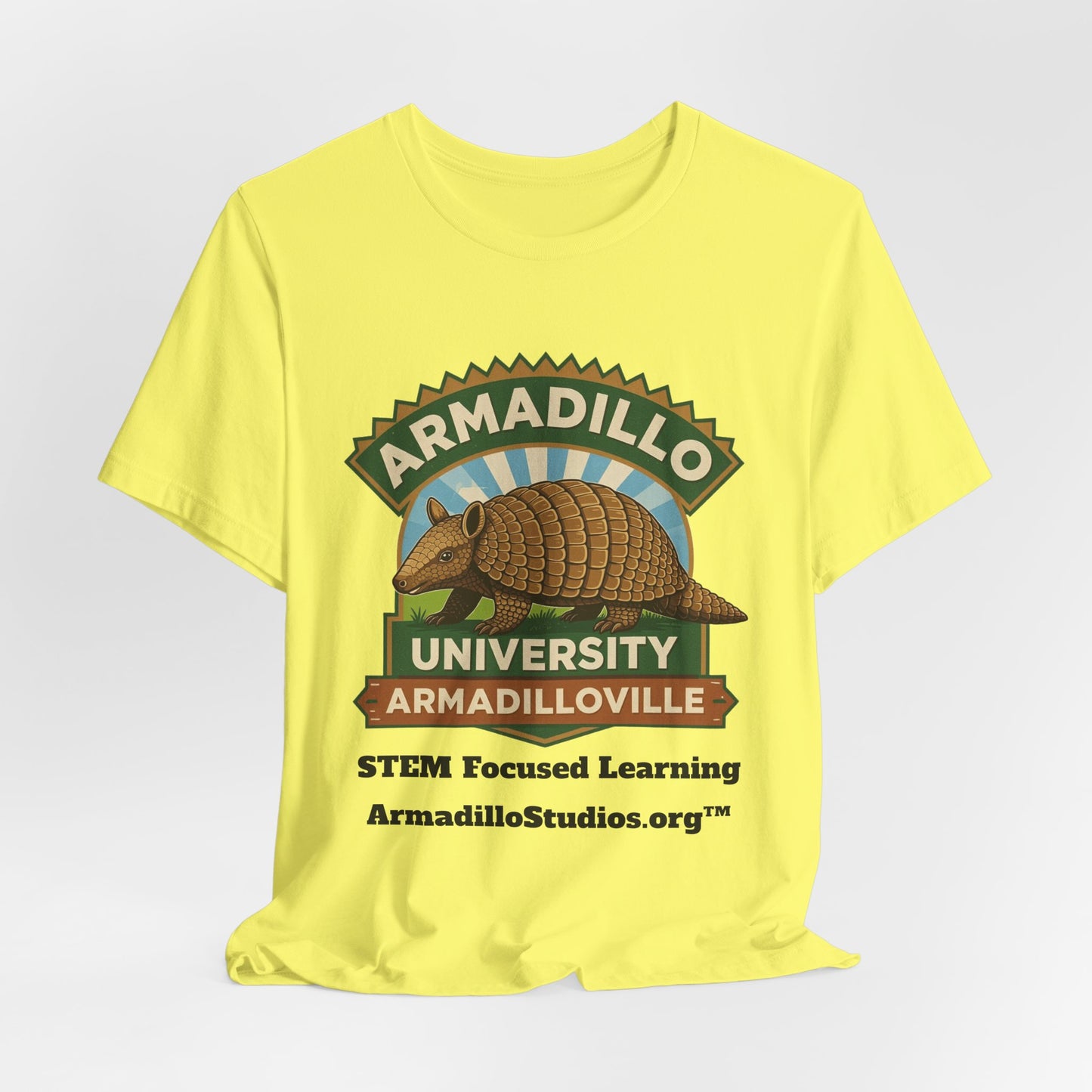 Armadillo University Classic Tee | Premium Bella+Canvas 3001 | ArmadilloStudios.org™