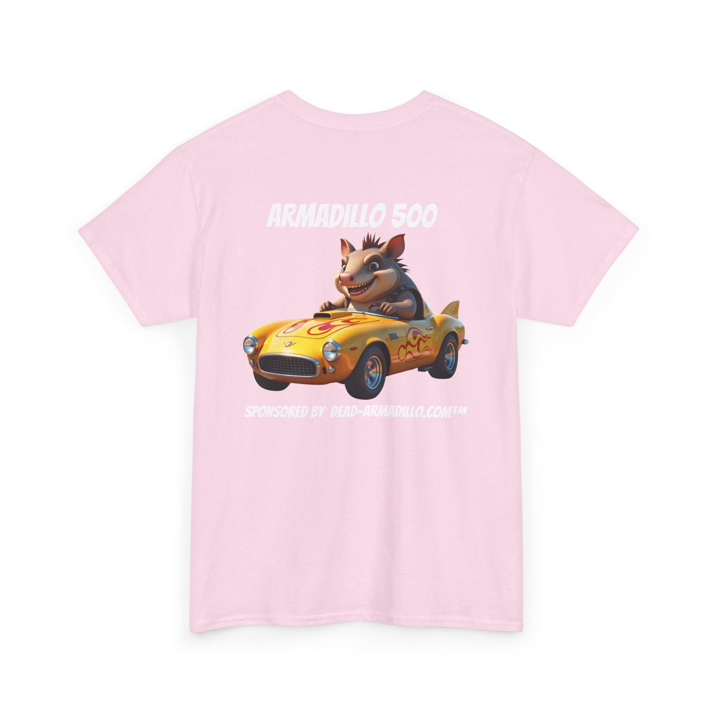 Dead-Armadillo.com | Car Racing Team | 2 Sided Tee Shirt | in White Font