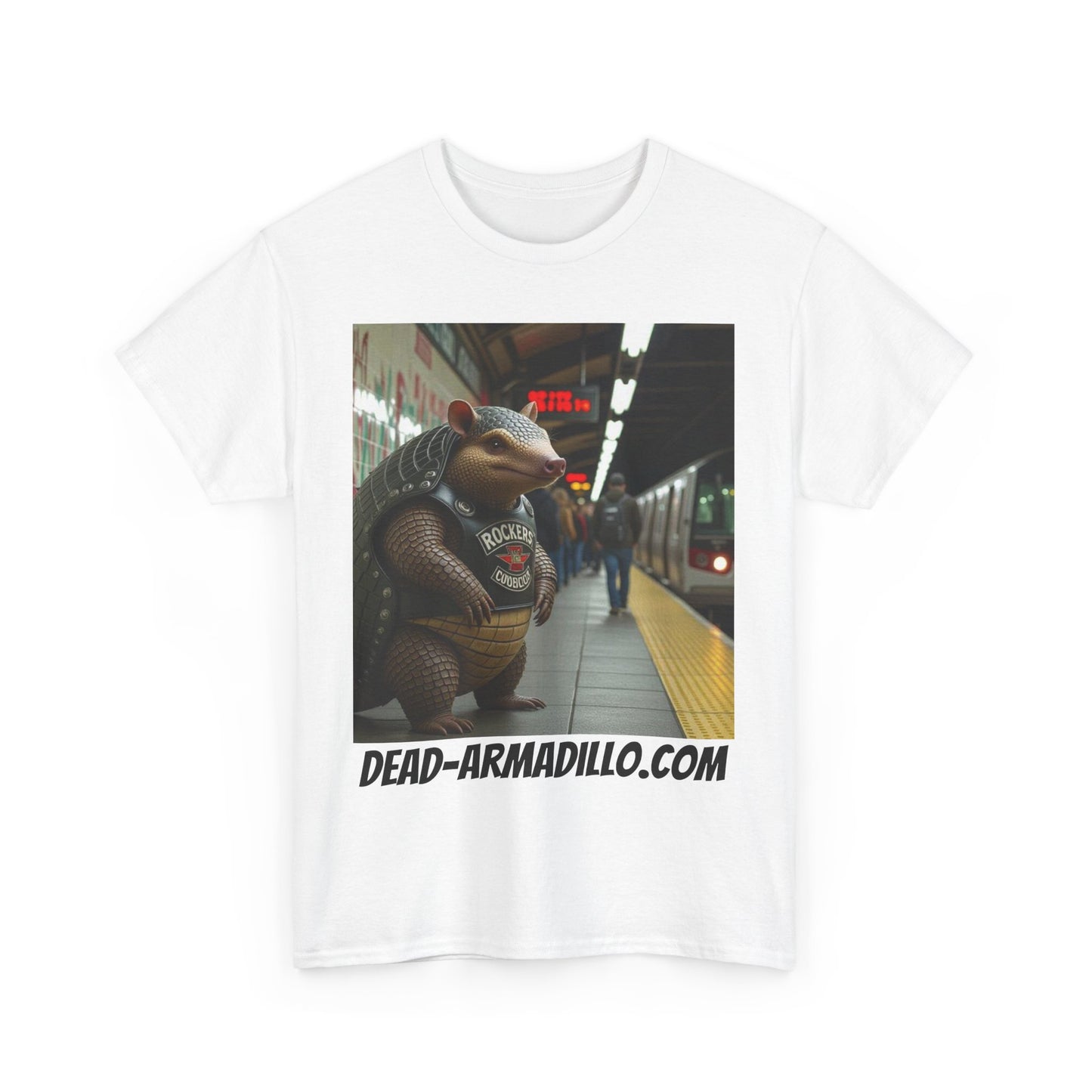 Graphic Tee | Armadillo Riding NYC Subway -| I Love New York | Quirky & Whimsical themed custom tees