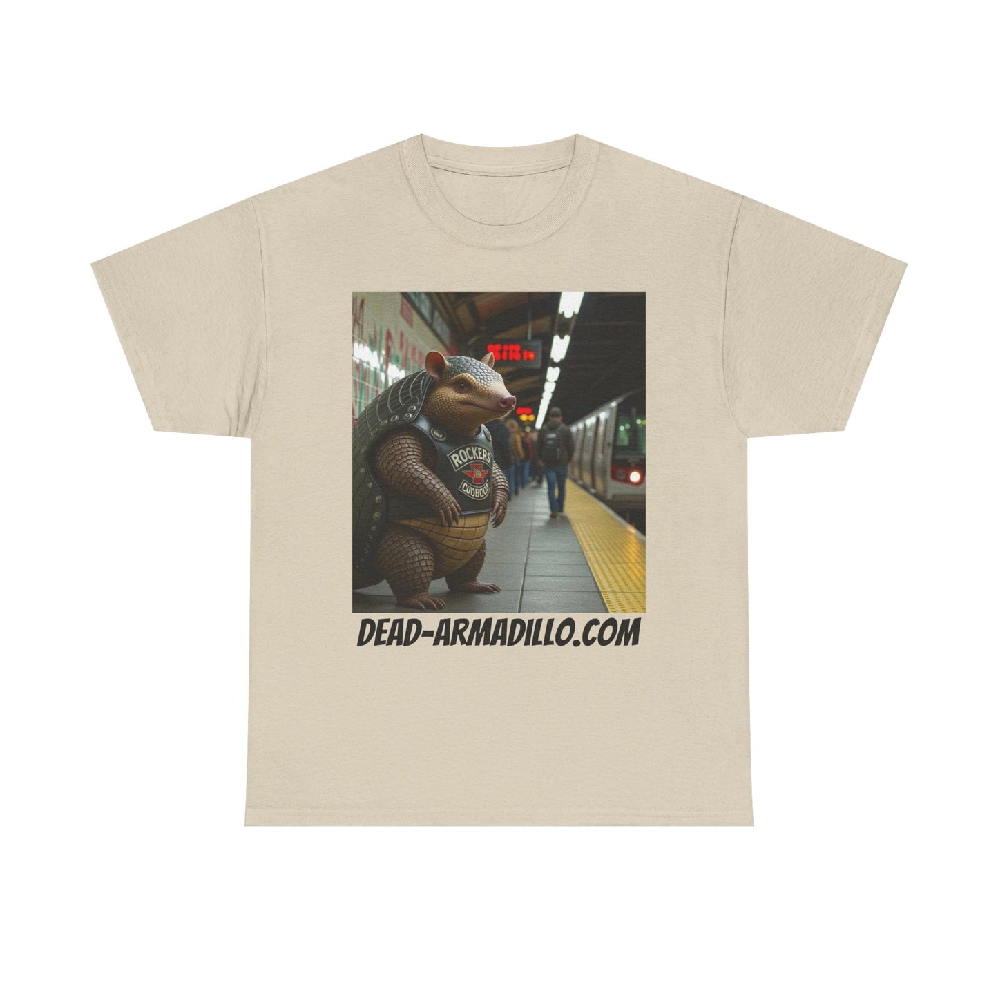 Graphic Tee | Armadillo Riding NYC Subway -| I Love New York | Quirky & Whimsical themed custom tees