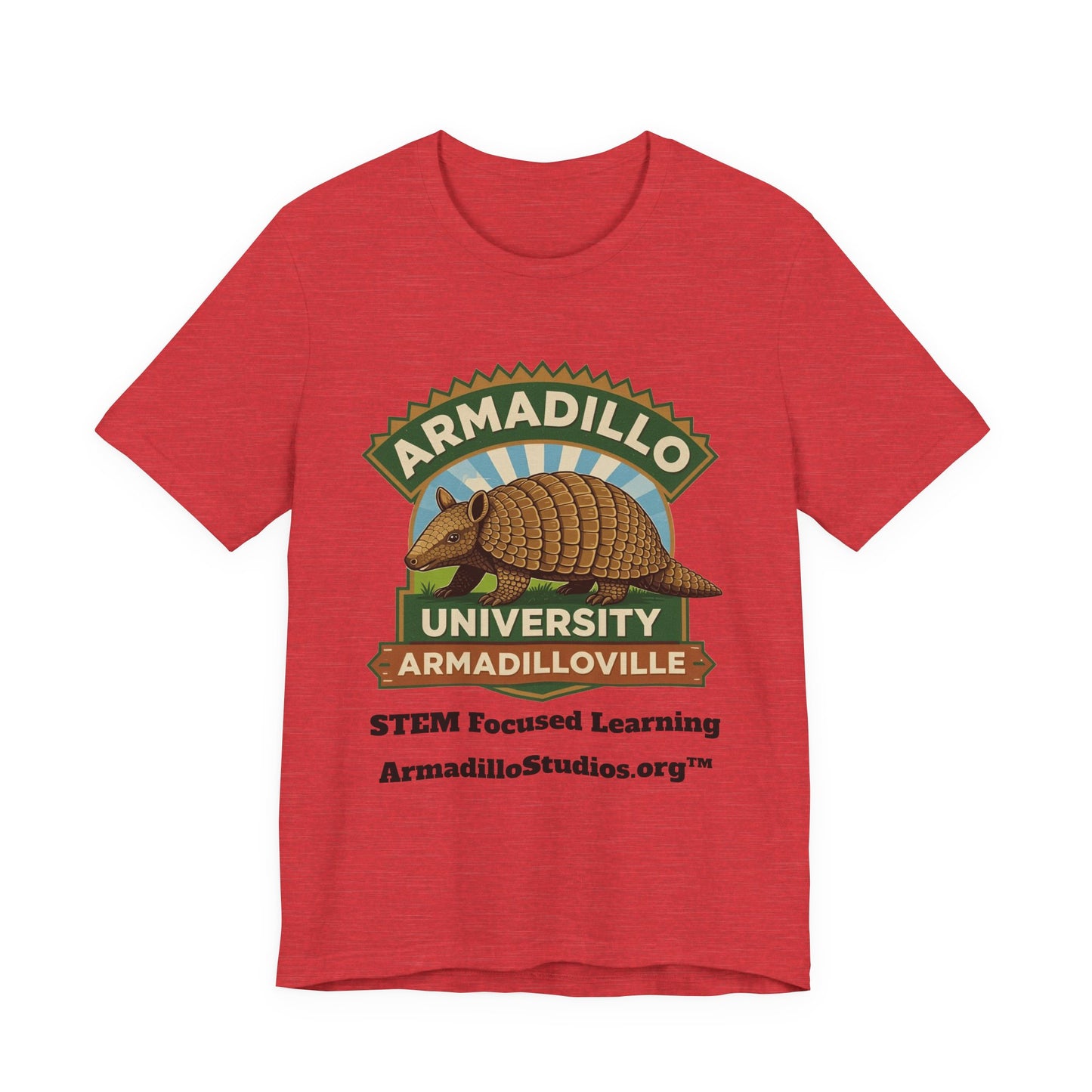 Armadillo University Classic Tee | Premium Bella+Canvas 3001 | ArmadilloStudios.org™