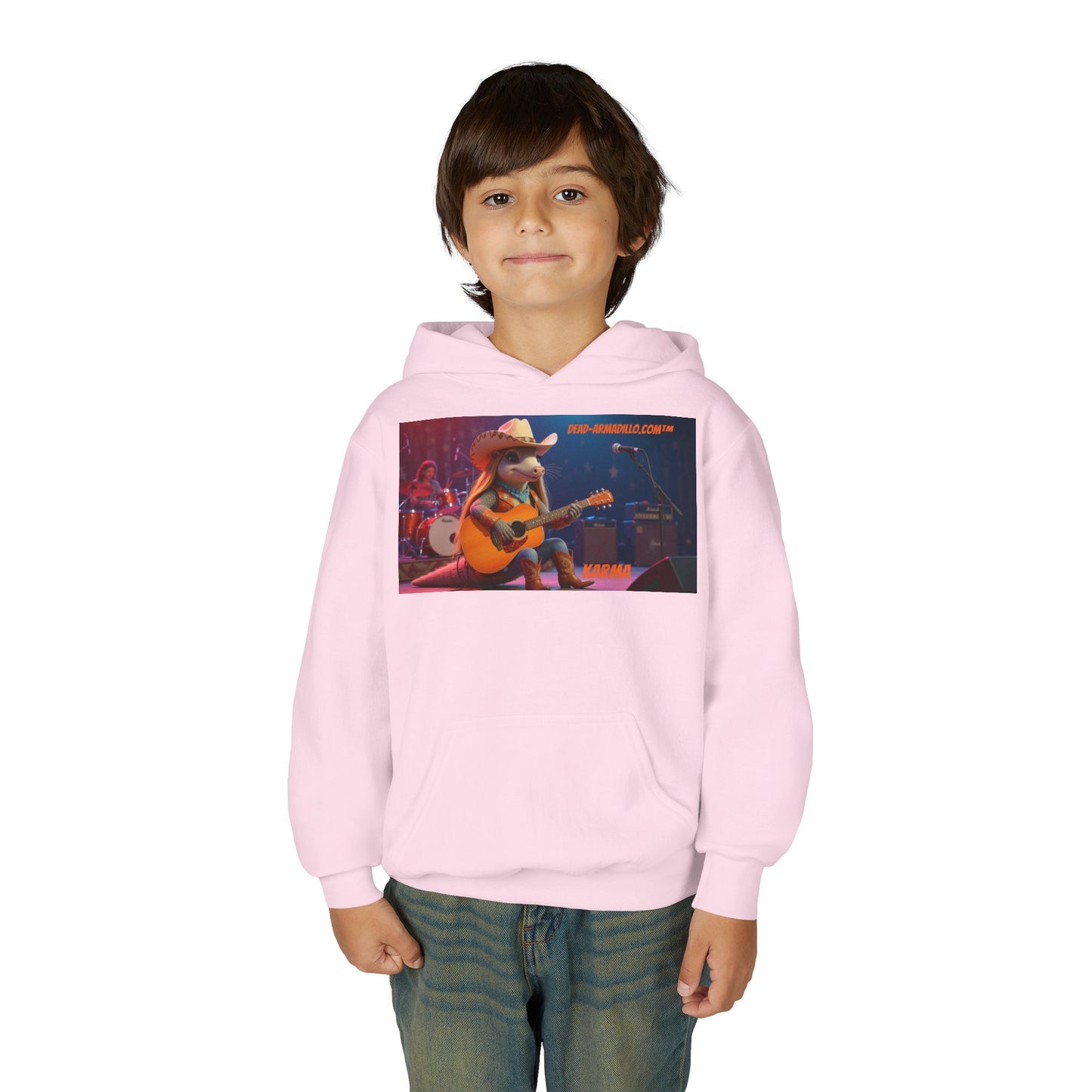 Sudadera con capucha de polar personalizada | creada por Dead-Armadillo.com™ | Unisex, peso medio | Talla infantil | Sudadera con capucha de polar suave
