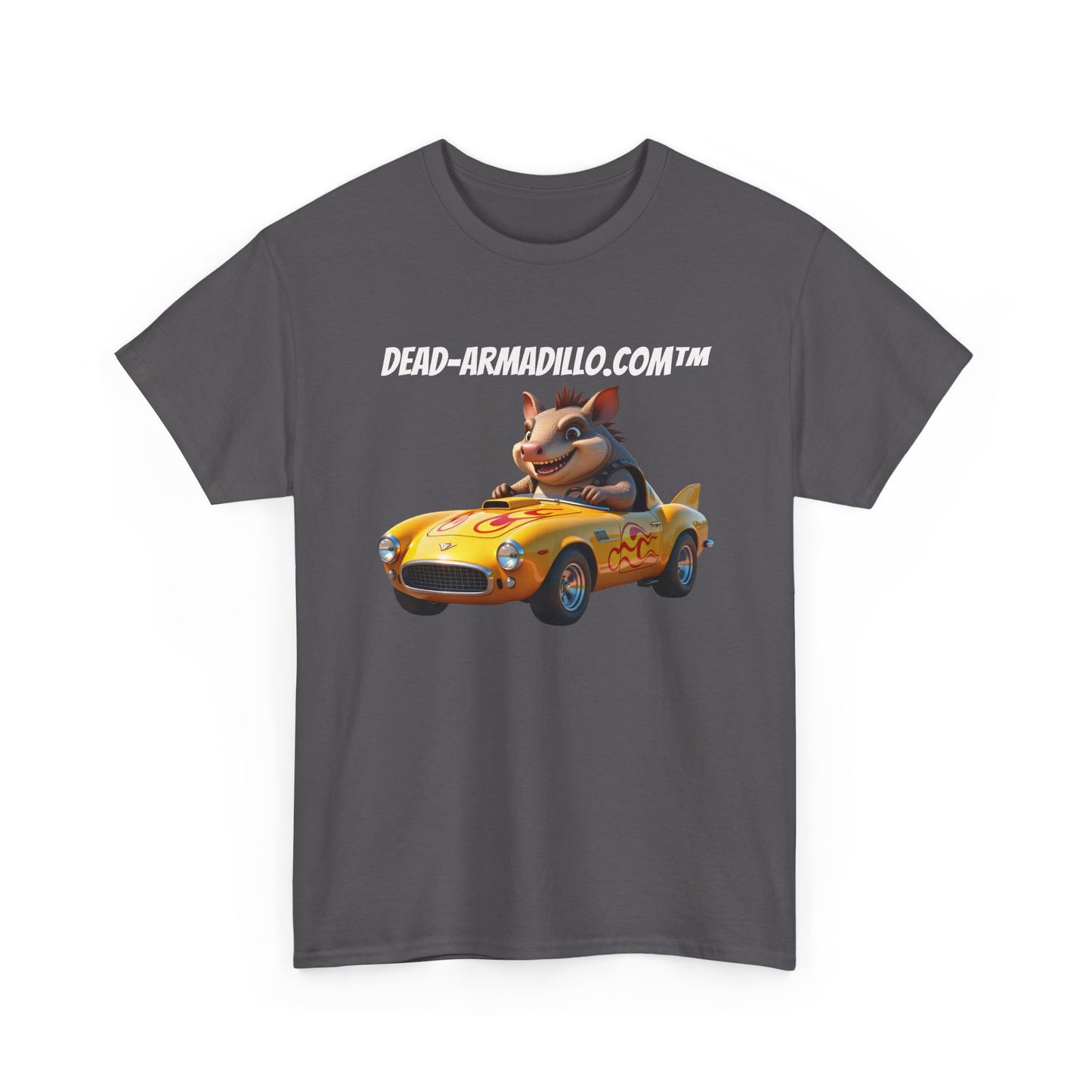 Dead-Armadillo.com | Car Racing Team | 2 Sided Tee Shirt | in White Font