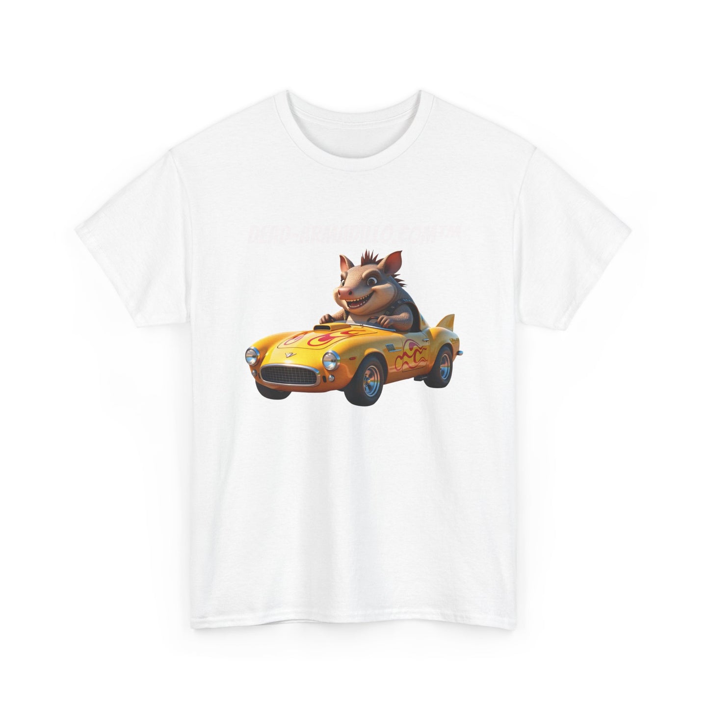Dead-Armadillo.com | Car Racing Team | 2 Sided Tee Shirt | in White Font