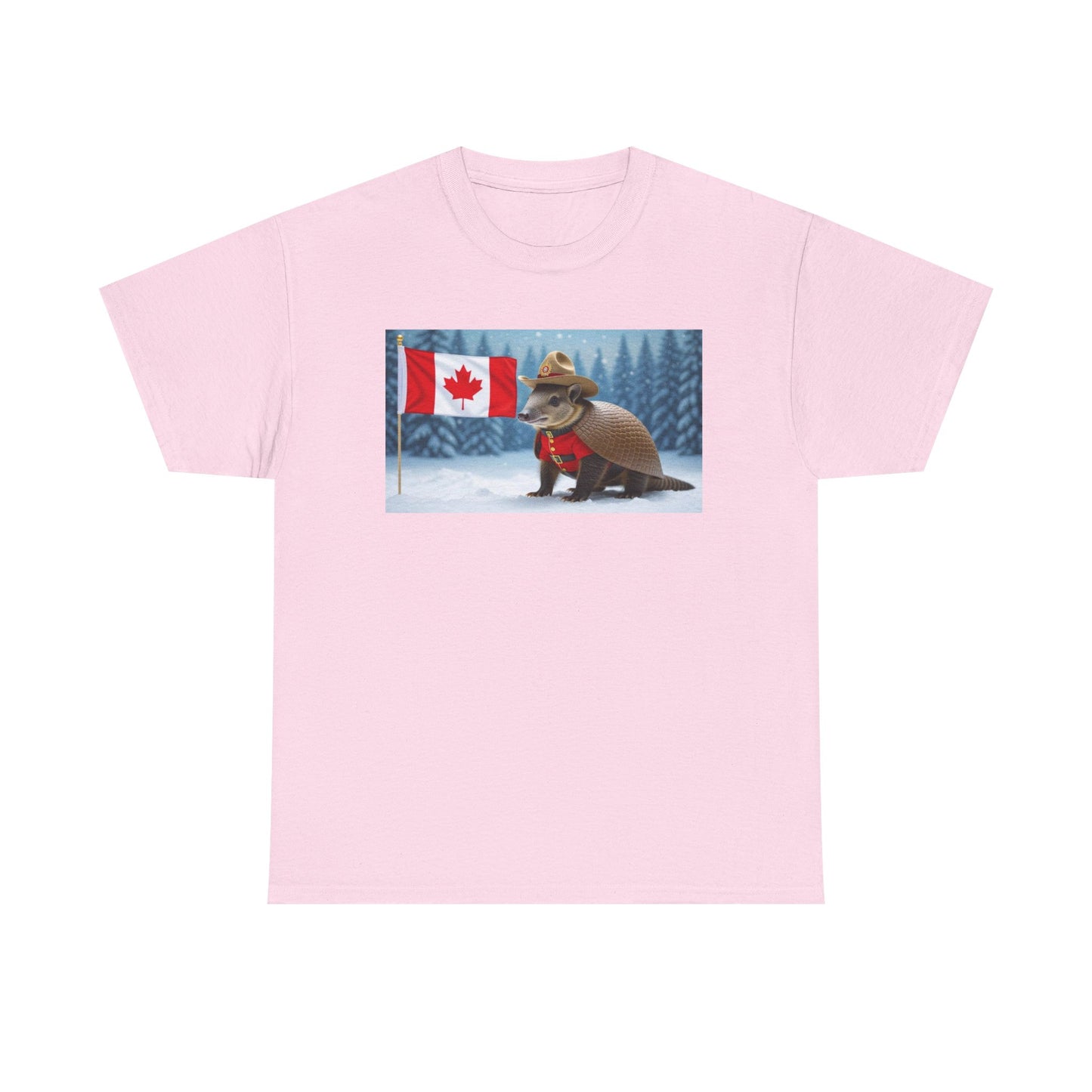 Armadillo Canadian Flag Tee | Funny Animal Shirt | Unisex Graphic Tee | Canada Day Gift