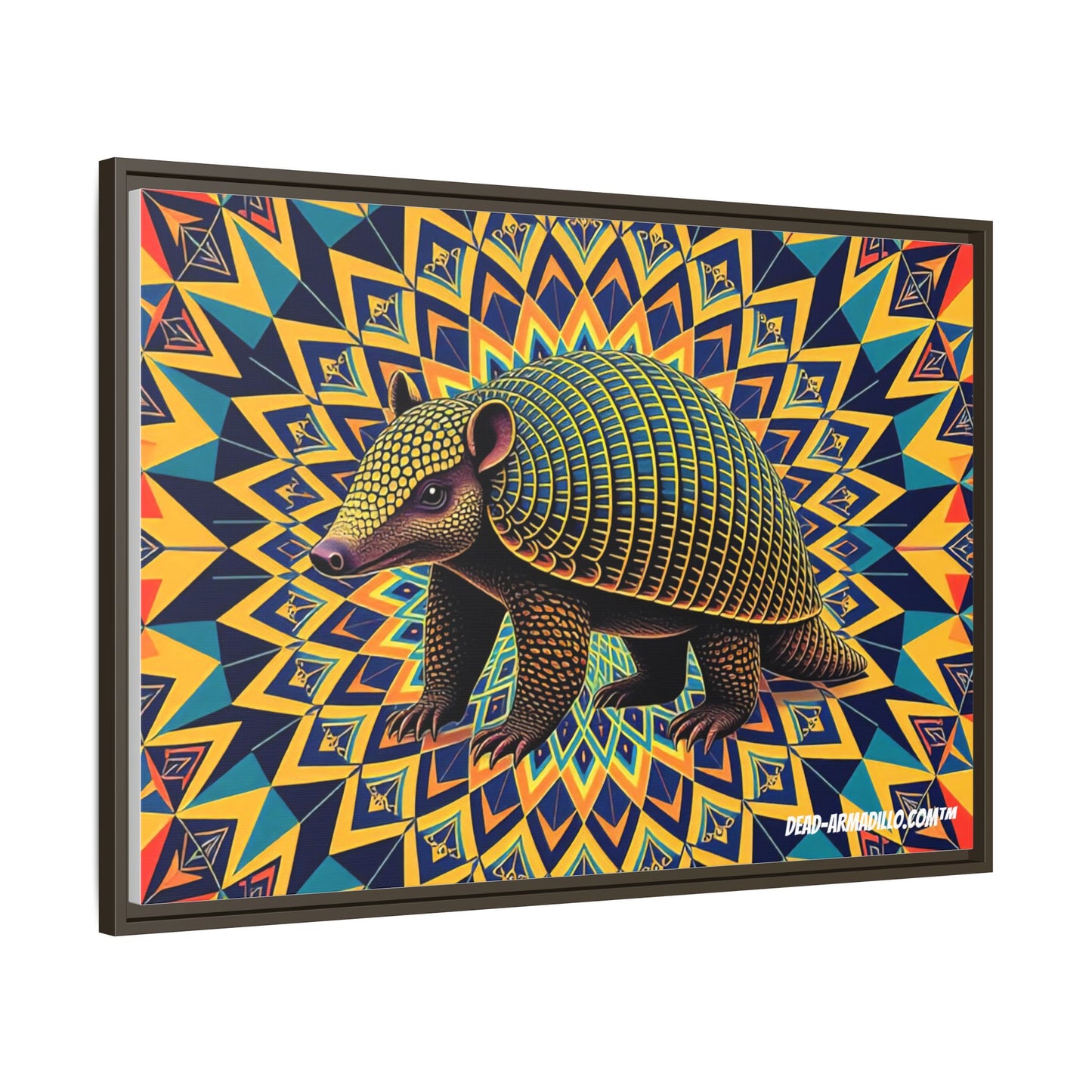 "Vibrant Armadillo Mandala Art" (24" x 36")