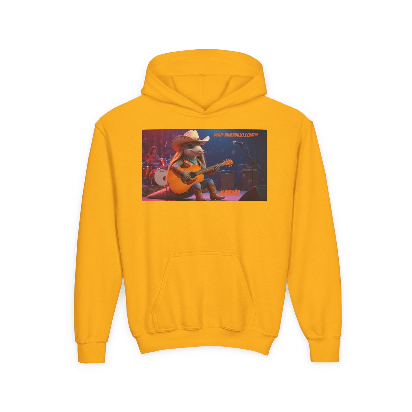Sudadera con capucha de polar personalizada | creada por Dead-Armadillo.com™ | Unisex, peso medio | Talla infantil | Sudadera con capucha de polar suave