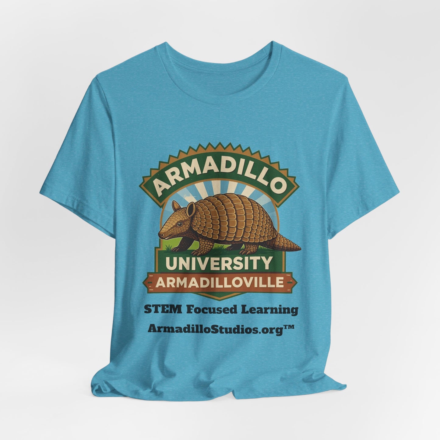 Armadillo University Classic Tee | Premium Bella+Canvas 3001 | ArmadilloStudios.org™