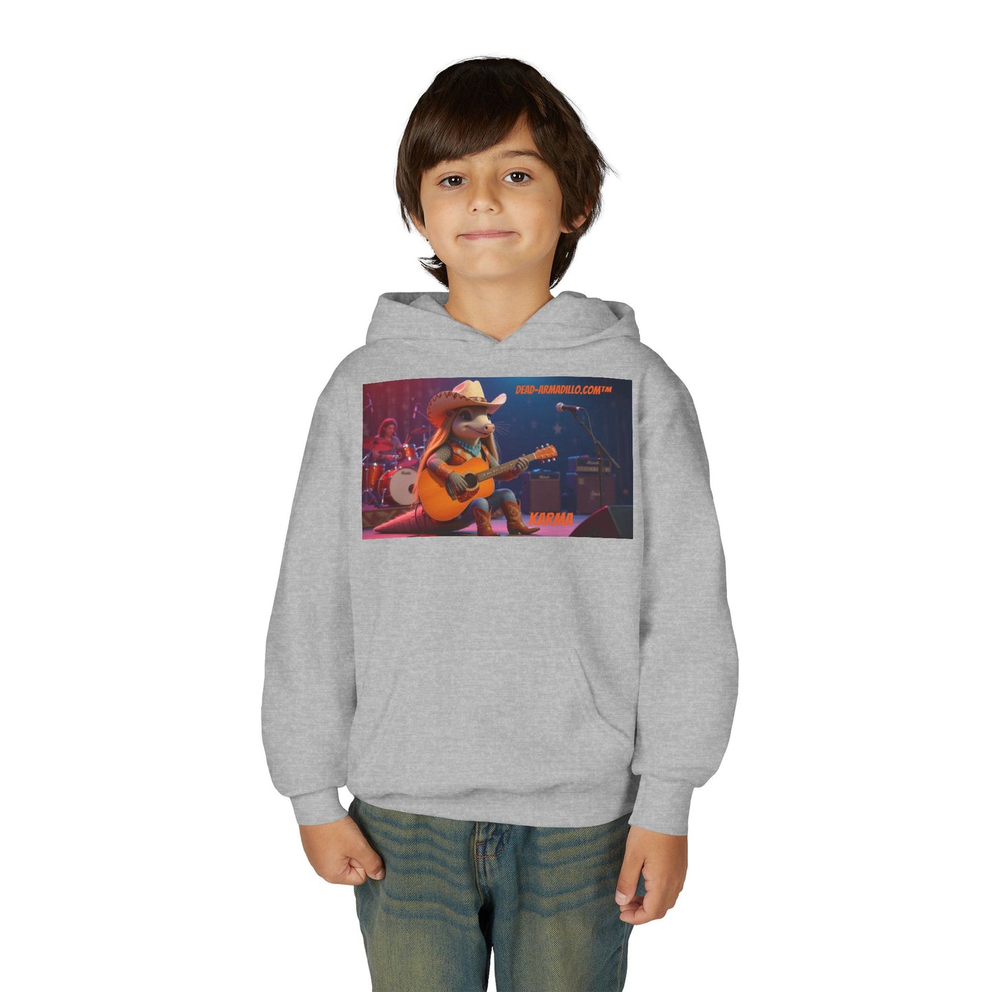 Sudadera con capucha de polar personalizada | creada por Dead-Armadillo.com™ | Unisex, peso medio | Talla infantil | Sudadera con capucha de polar suave