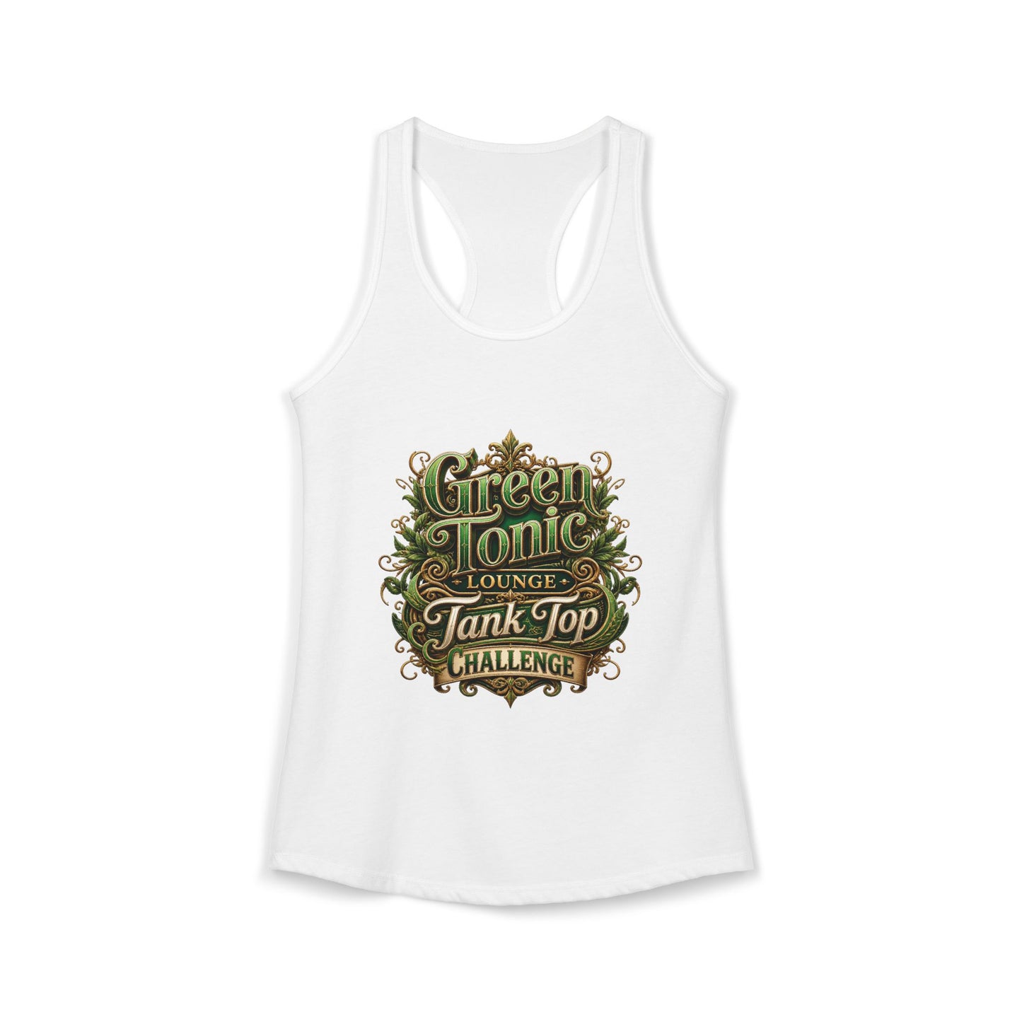 Women's 2-Sided Green Tonic Lounge | Racerback Tank |Dead-Armadillo™